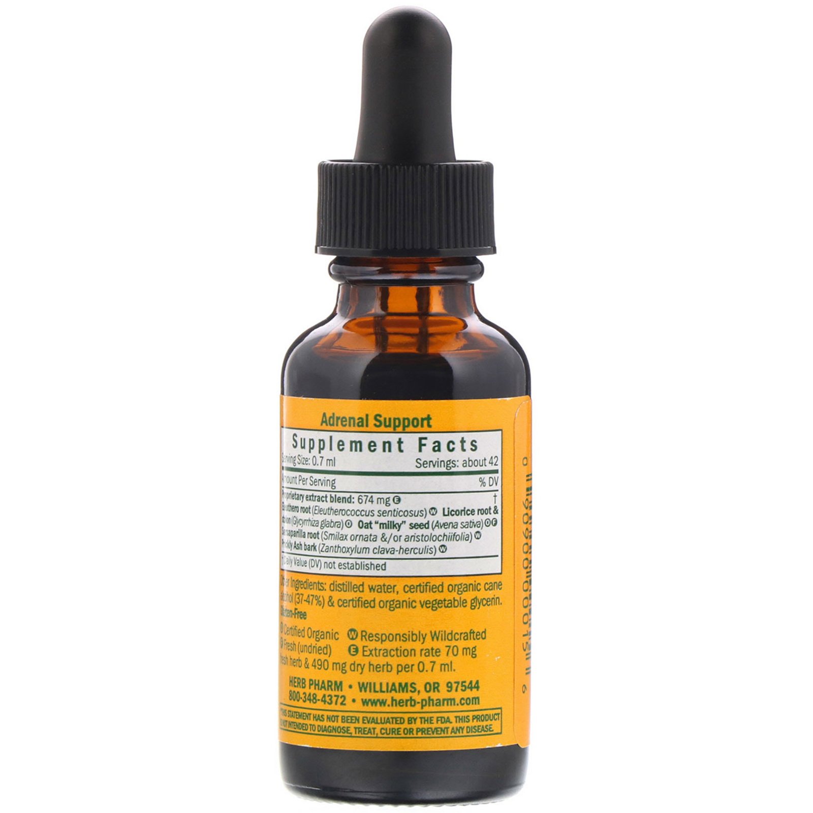 Herb Pharm, Suporte Adrenal, 1 fl oz (30 ml) - Imagem 2