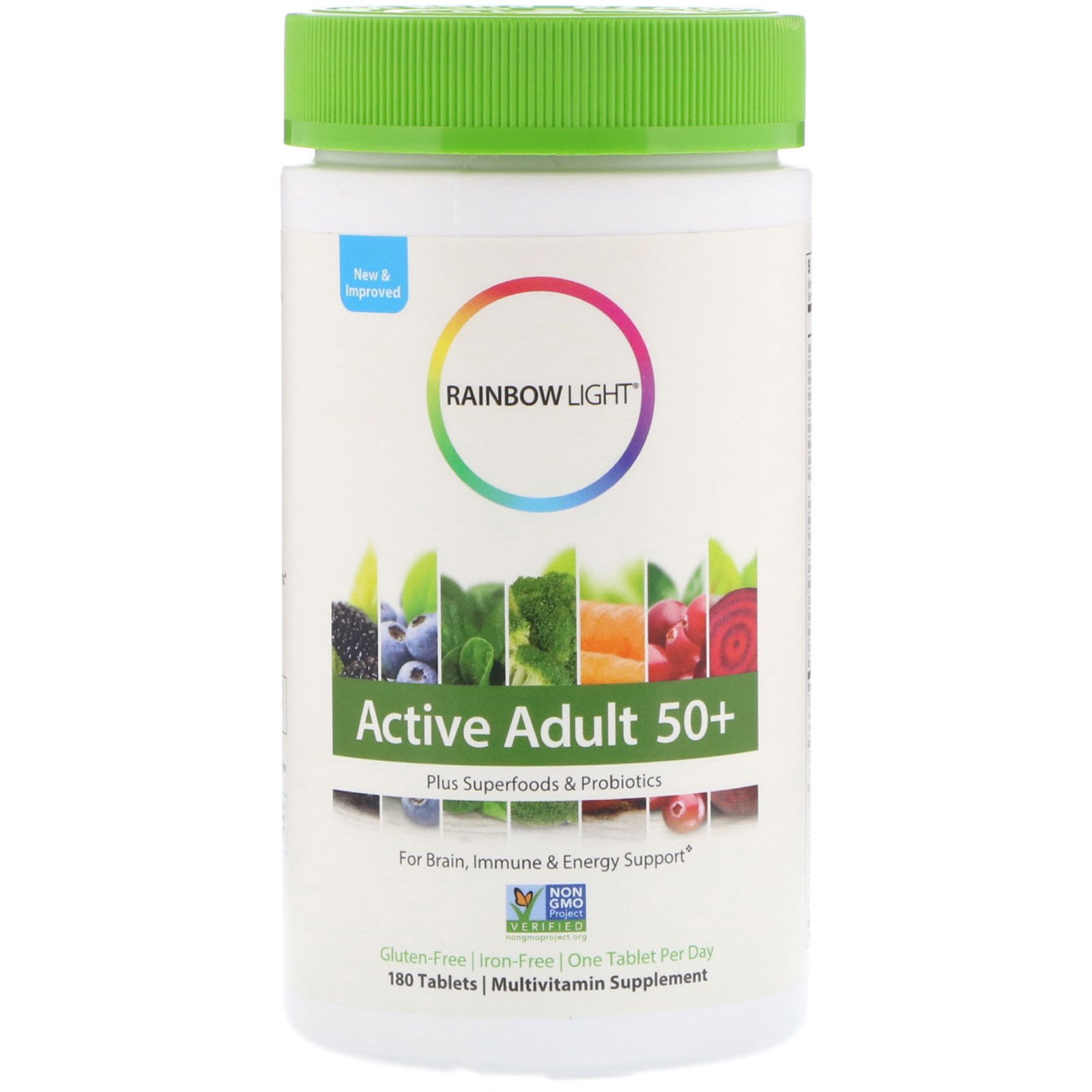 Rainbow Light, Active Adult 50+, 180 Comprimidos