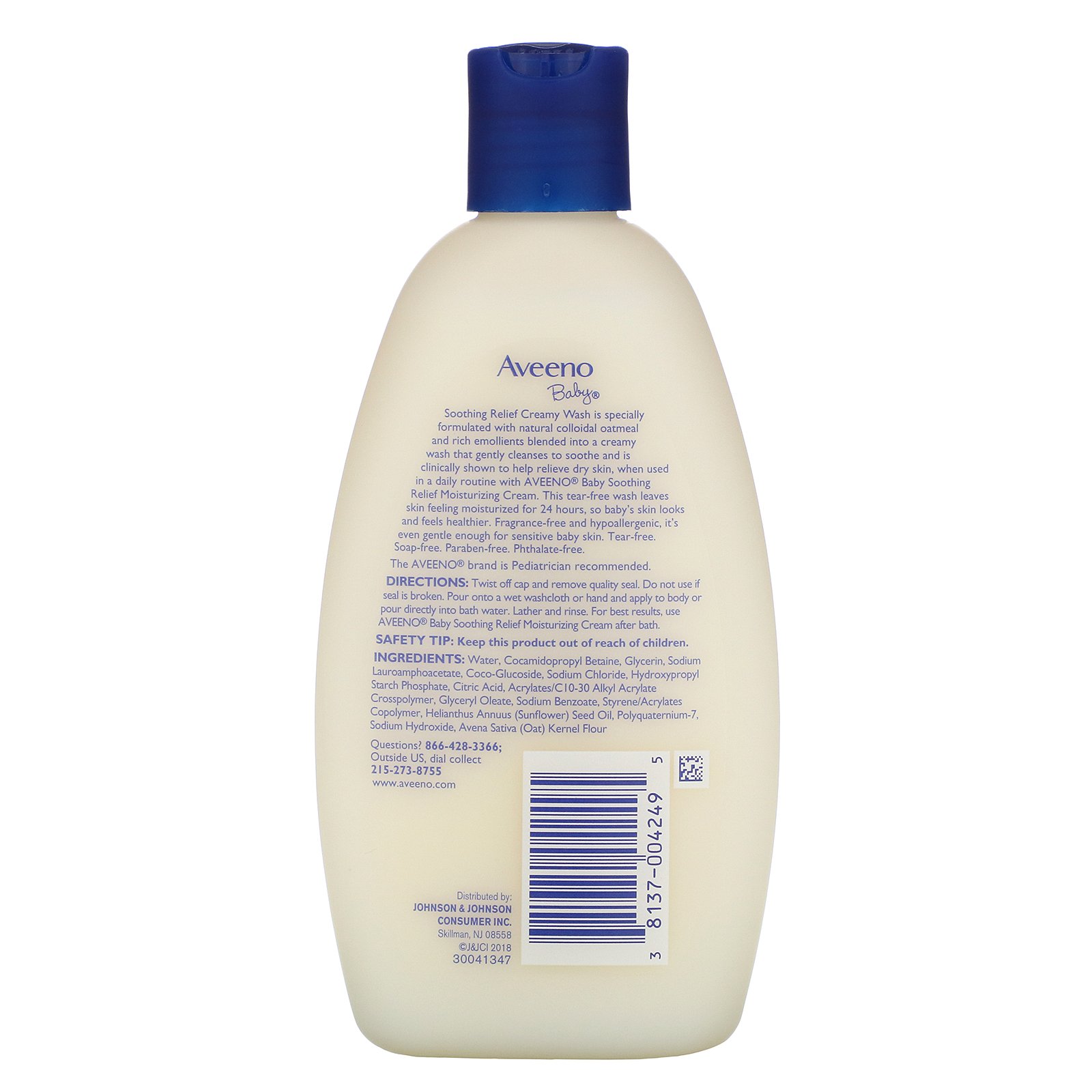 Aveeno, Creme para Bebês, Sem Cheiro, 8 fl oz (236 ml) - Imagem 2