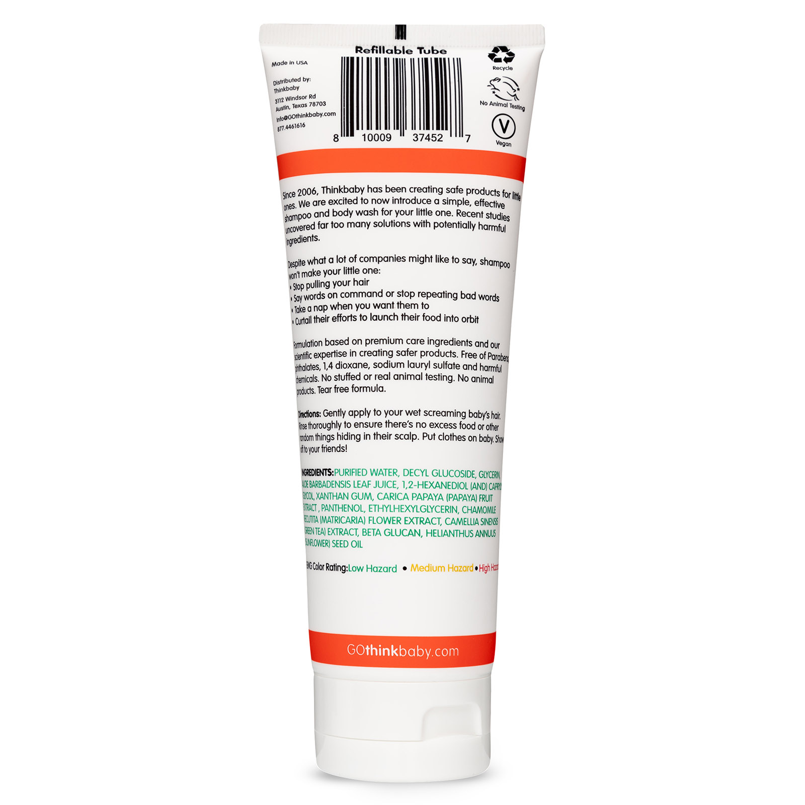 Think, Thinkbaby, Baby Shampoo & Body Wash, 8 oz (237 ml) - Imagem 2