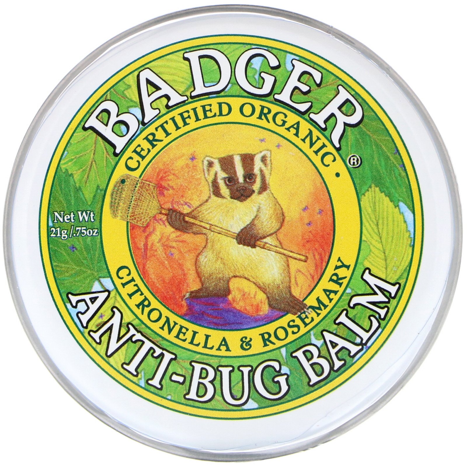 Badger Company, Bálsamo Contra Insetos, Citronela e Alecrim, 21 g (0,75 oz) - Imagem 3