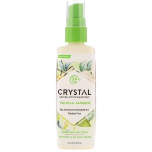 Comprar crystal body deodorant, mineral deodorant spray, vanilla jasmine, 4 fl oz (118 ml) preço no brasil banho & beleza cuidados pessoais desodorante suplemento importado loja 49 online promoção -