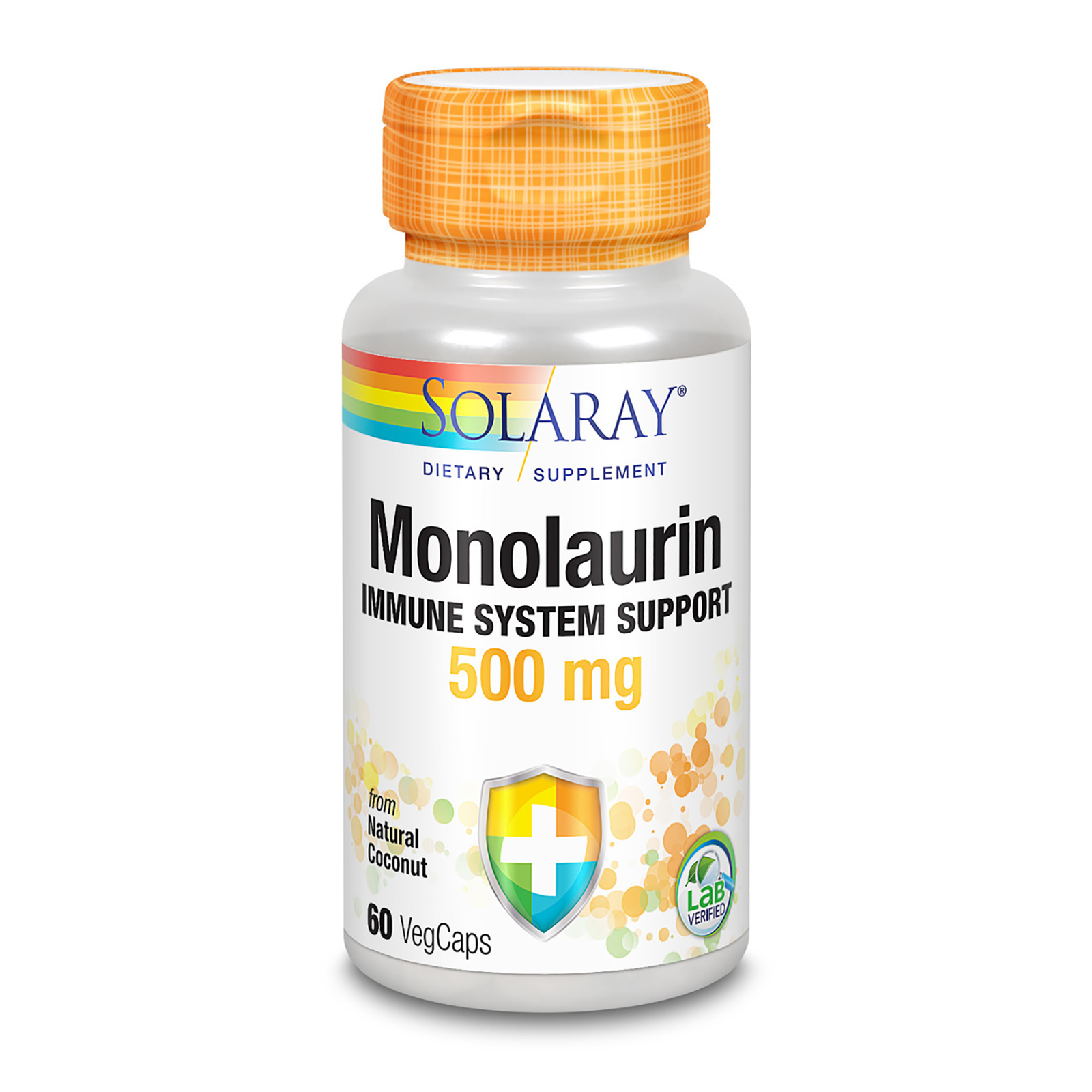 Solaray, Monolaurina, 500 mg, 60 Cápsulas Vegetais