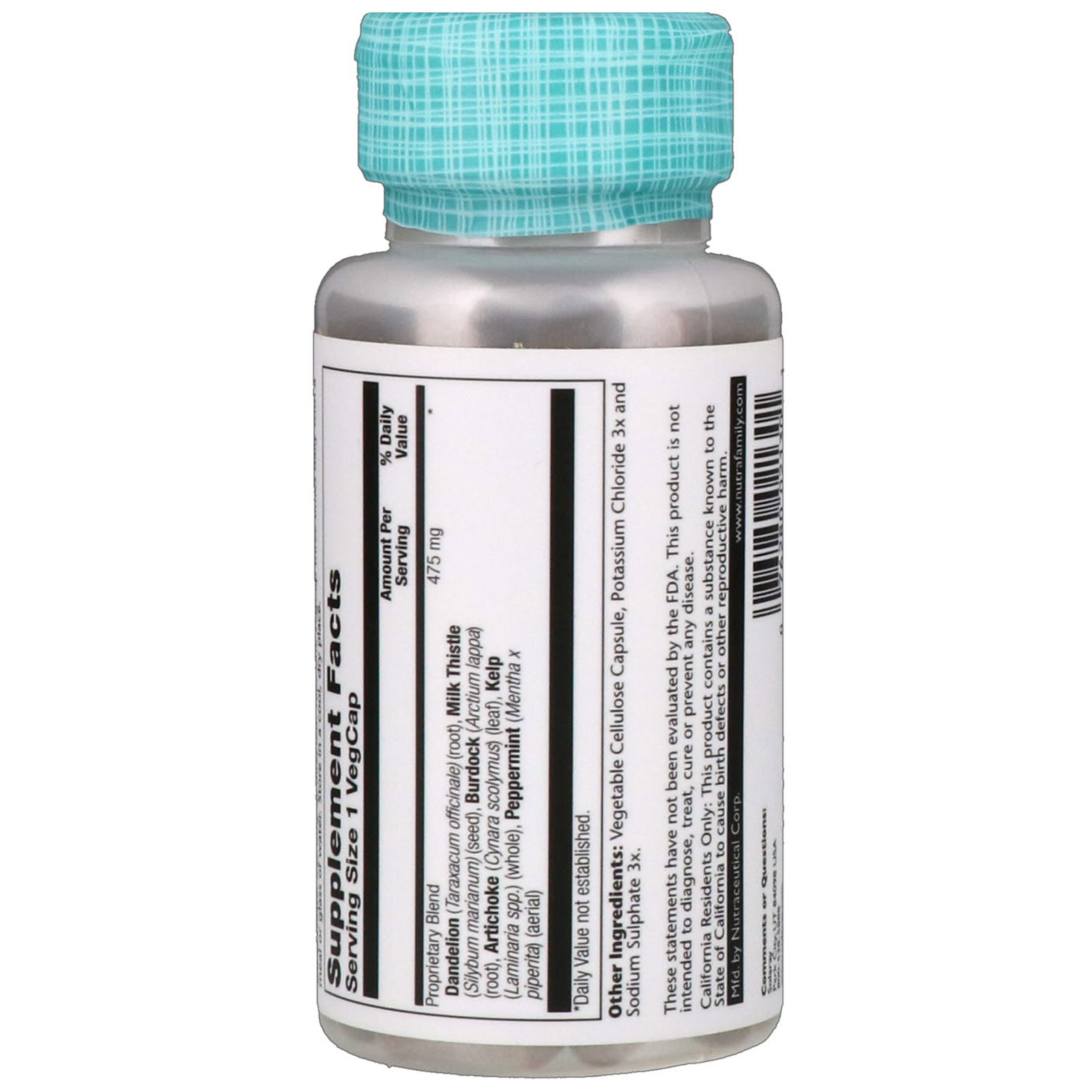 Solaray, Liver Blend SP-13, 100 Easy-To-Swallow Capsules - Imagem 2