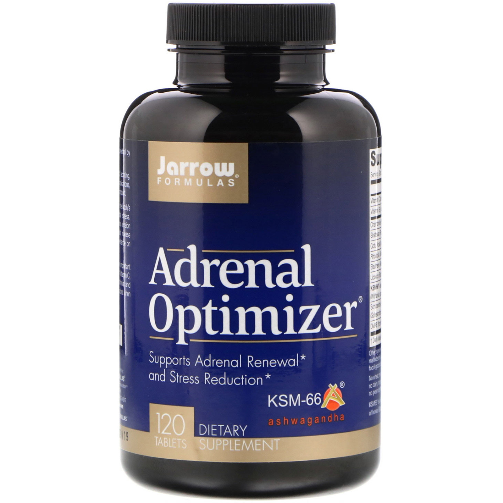 Jarrow Formulas, Otimizador Adrenal, 120 comprimidos
