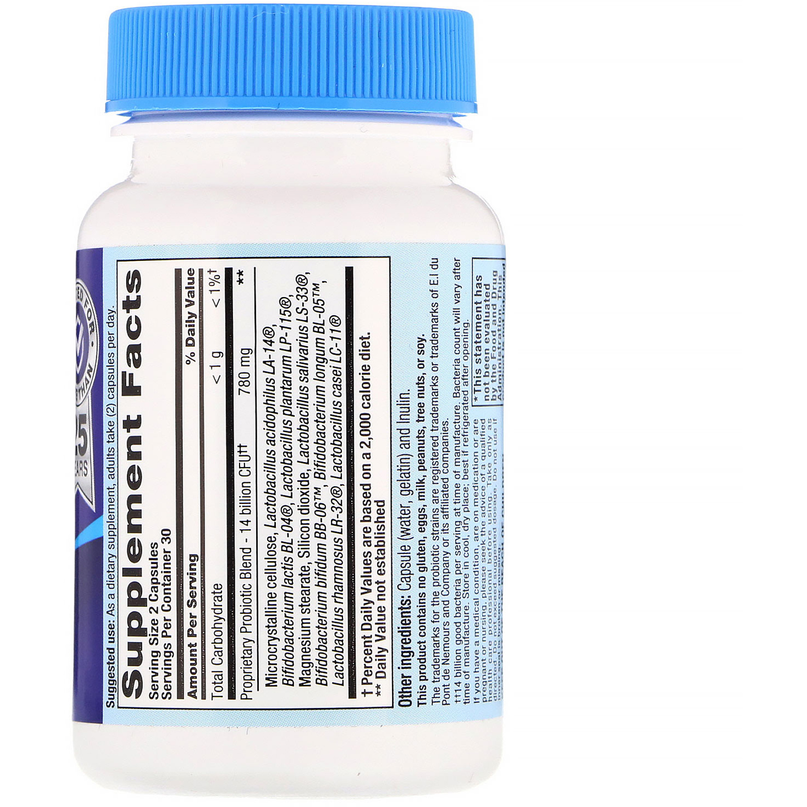 Nutrition Now, PB 8, Probiotic, 60 Capsules - Imagem 2