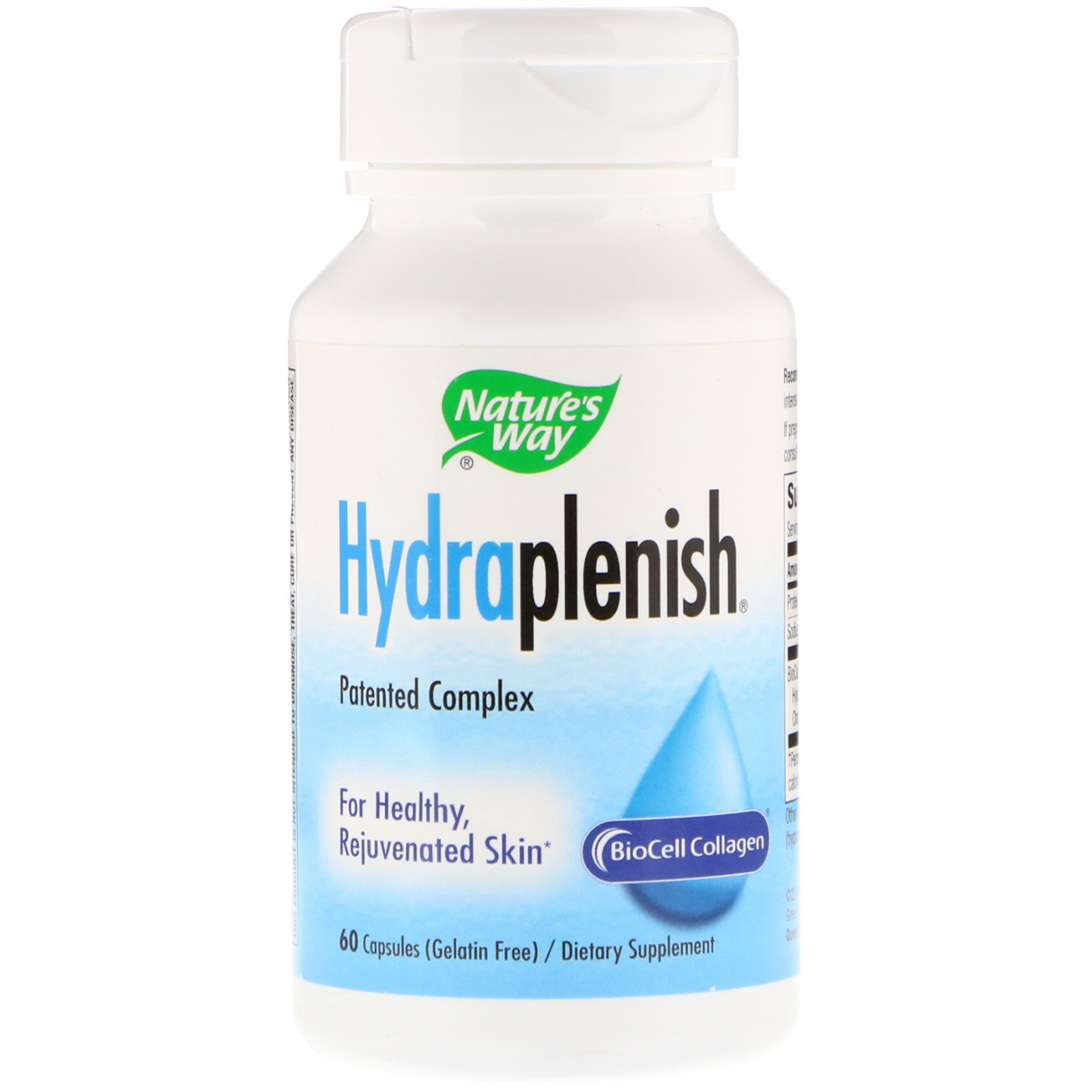 Nature's Way, Hydraplenish, 60 Cápsulas