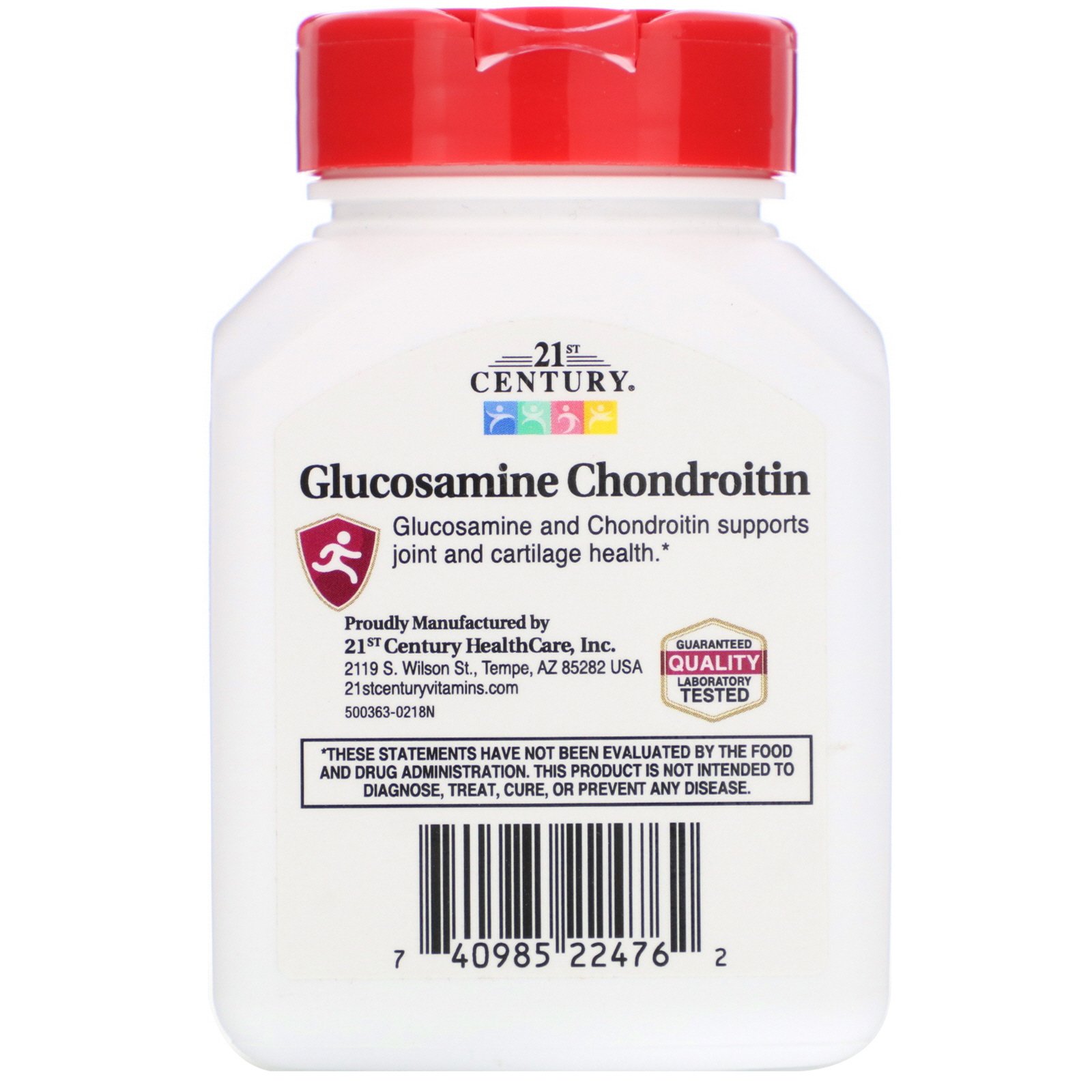 21st Century, Glucosamine / Chondroitin, Triple Strength, 750 mg / 600 mg, 60 Tablets - Imagem 2