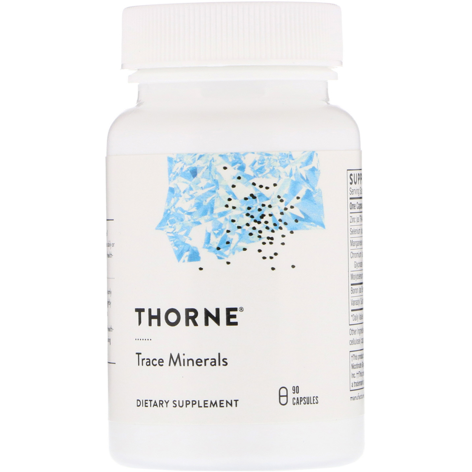 Thorne Research, Trace Minerals, 90 Cápsulas