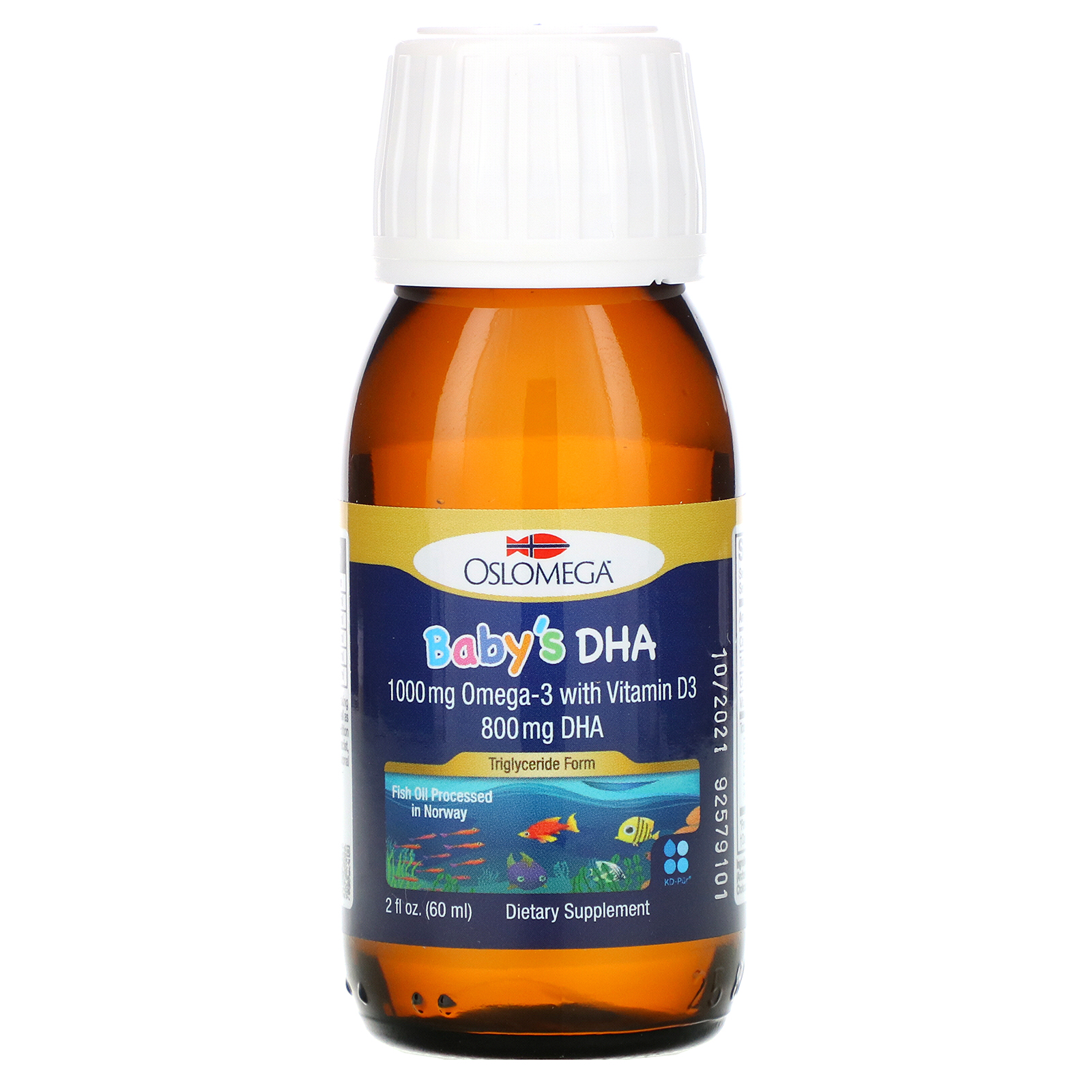 Oslomega, DHA Norueguês para Bebês com Vitamina D3, 60 ml (2 fl oz) - Imagem 3