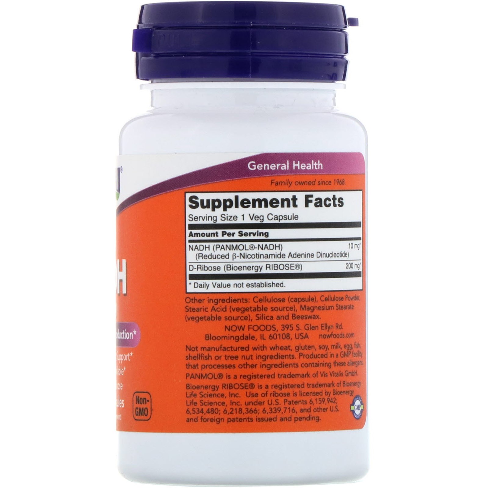 Now Foods, NADH, 10 mg, 60 Cápsulas Vegetais - Imagem 2