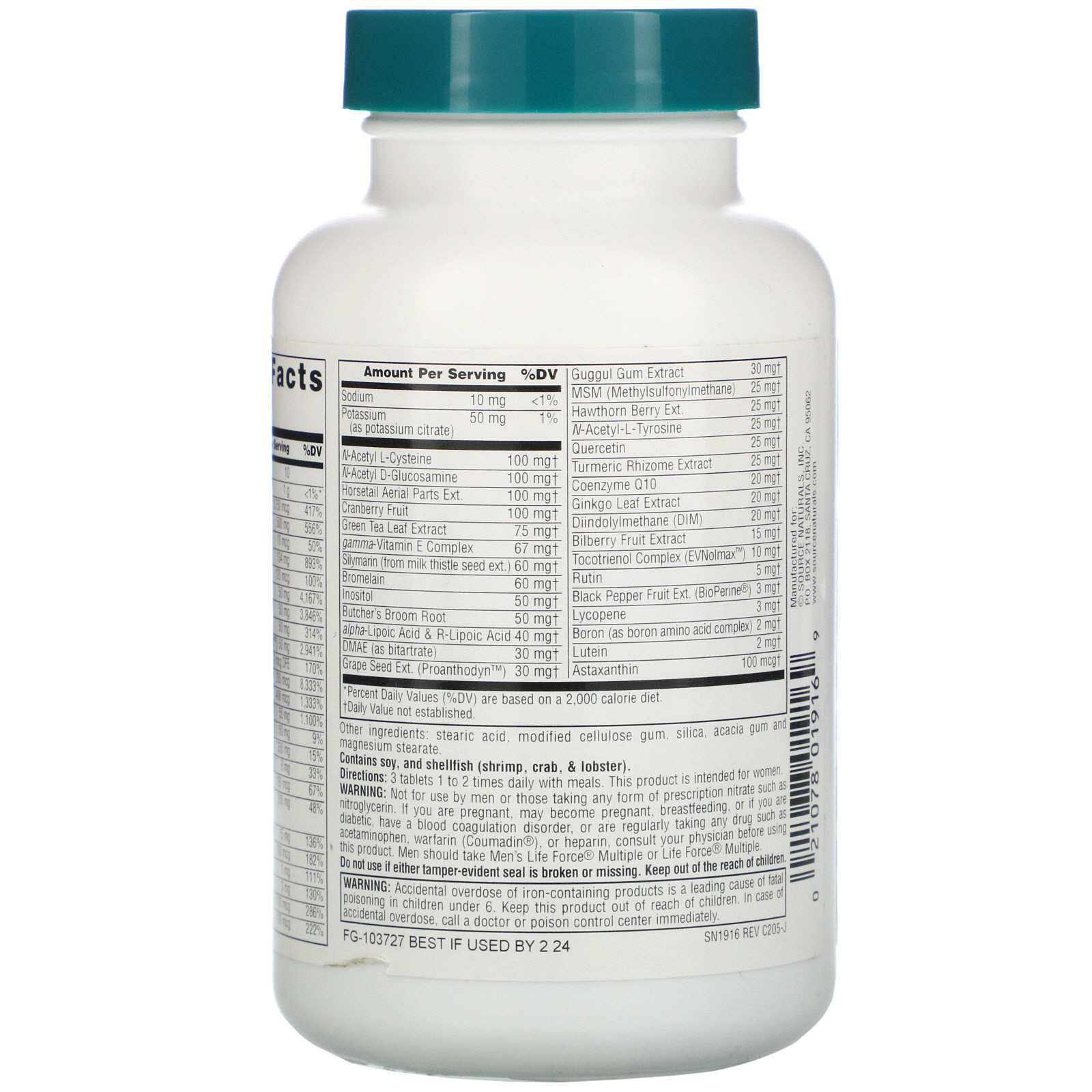 Source Naturals, Benfotiamina, 150 mg, 60 Comprimidos - Imagem 3