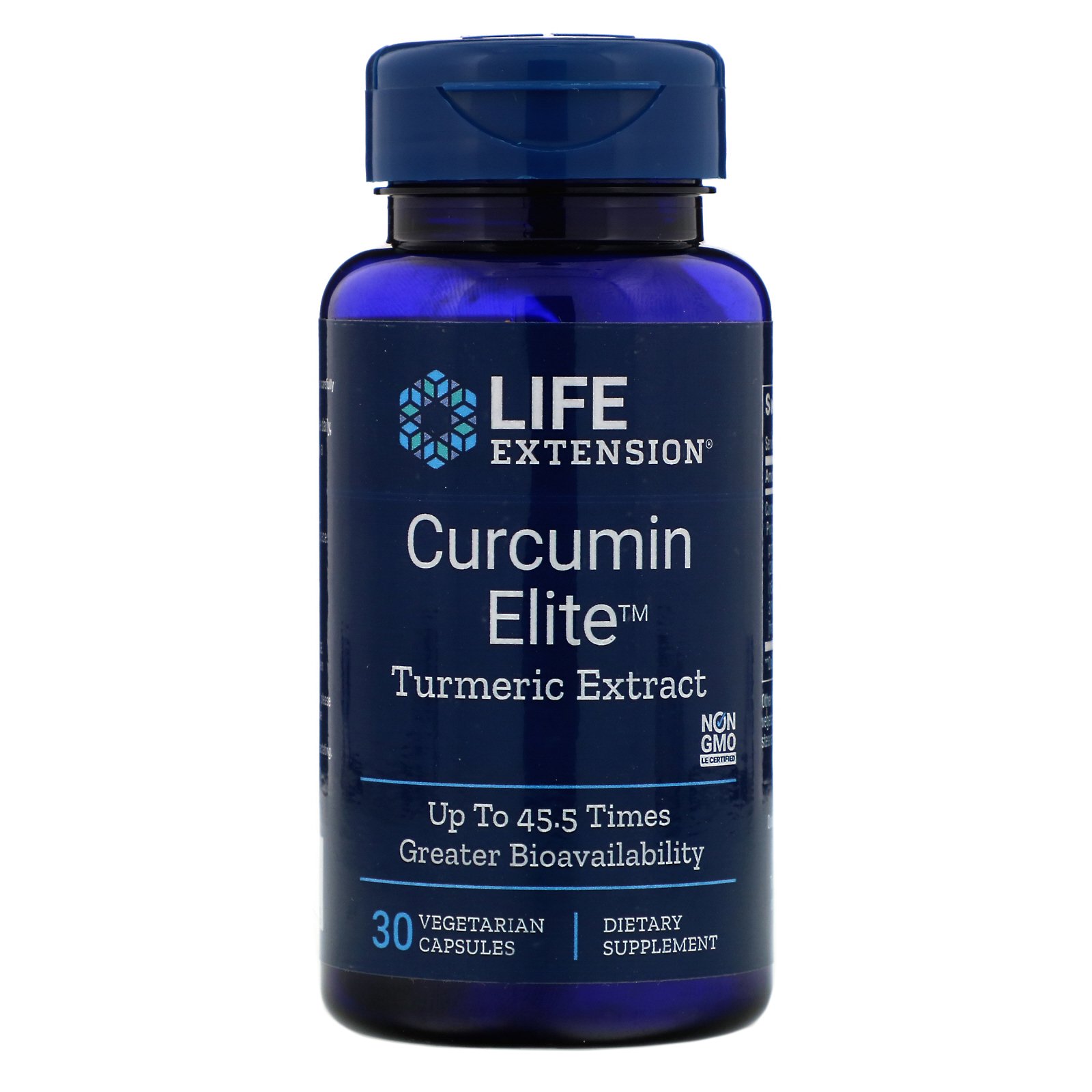 Life Extension, Curcumin Elite, Extrato de Cúrcuma, 30 Cápsulas Vegetarianas