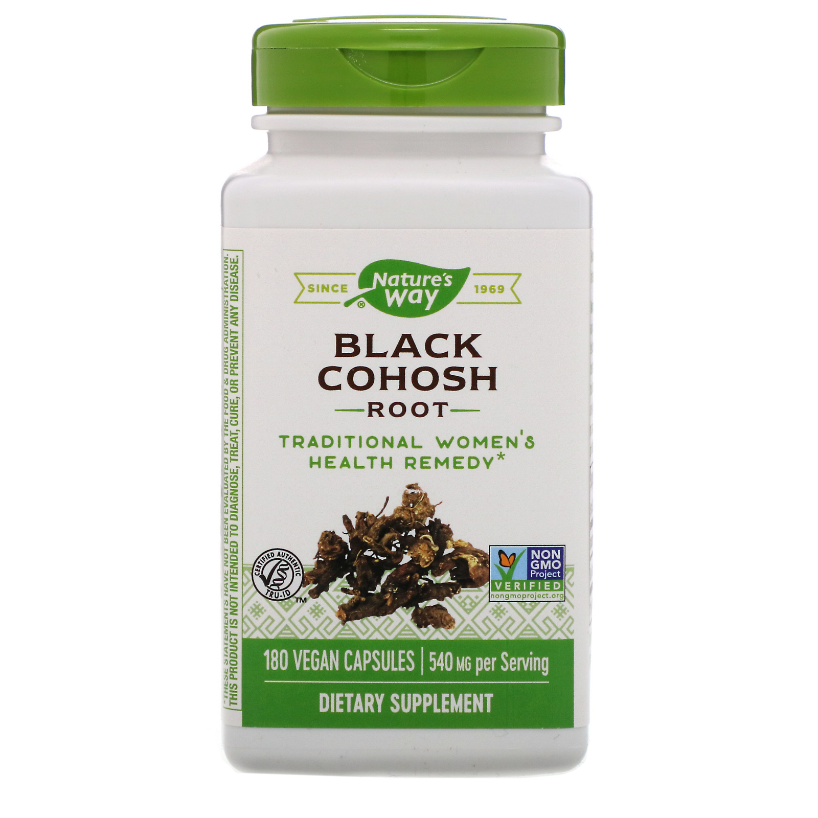 Nature's Way, Raiz de Acteia Negra, 540 mg, 180 Cápsulas Vegetais