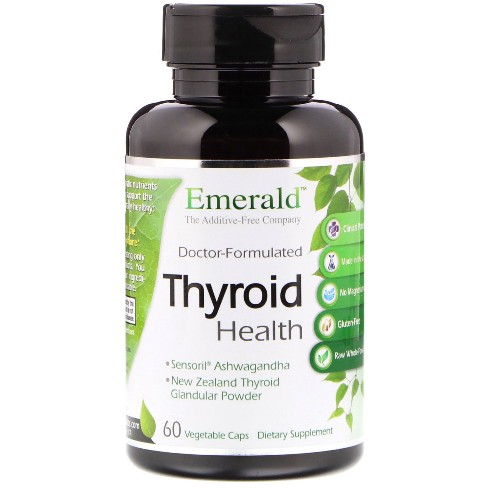 Emerald Laboratories, Saúde da Tireoide, 60 Cápsulas Vegetais