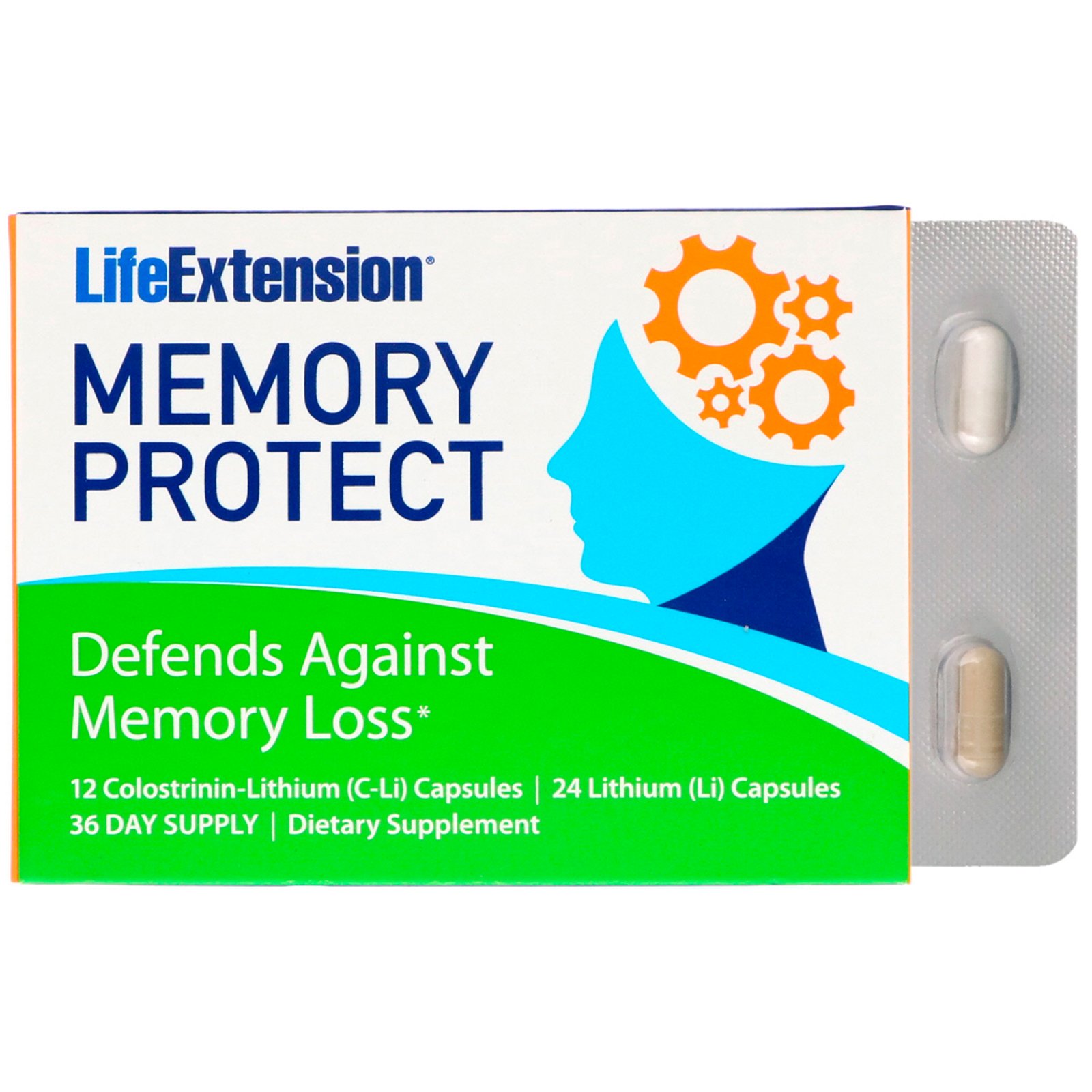 Life Extension, Proteção da Memória, 36 Cápsulas