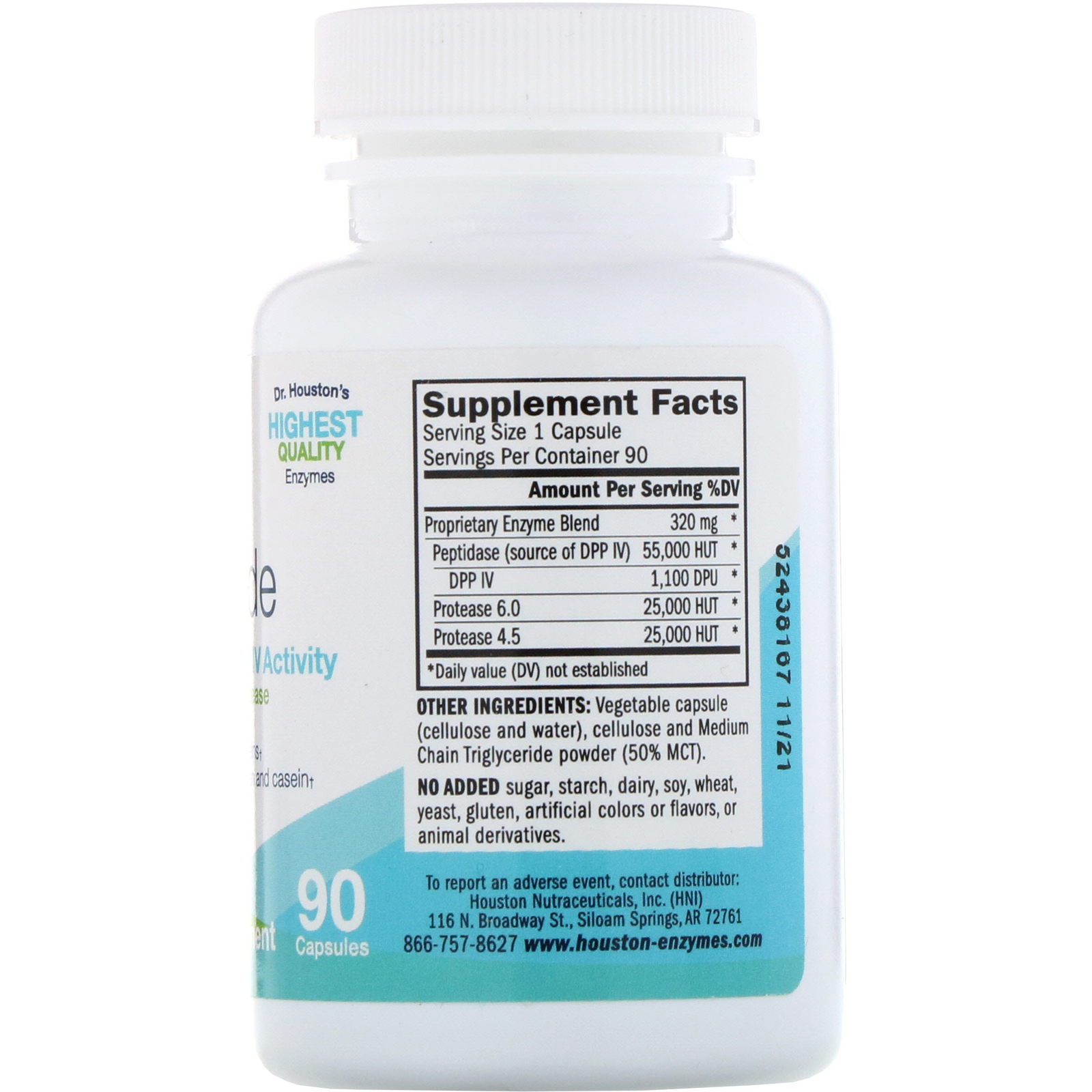 Houston Enzymes, AFP Peptizyde, 90 Cápsulas - Imagem 2