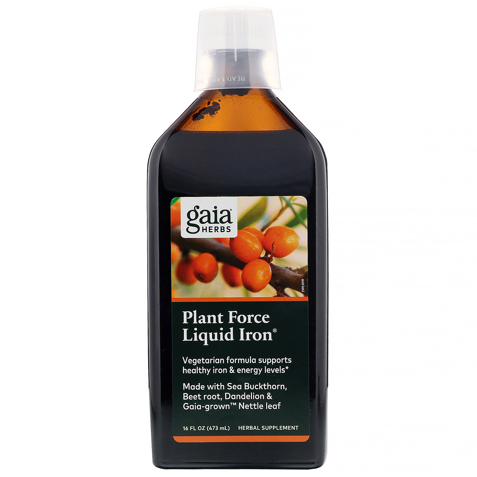 Gaia Herbs, Plant Force Liquid Iron, 473 ml (16 fl oz) - Imagem 3