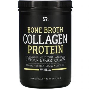 Comprar sports research, bone broth collagen protein, vanilla, 13. 8 oz (390 g) preço no brasil substitutos de refeição suplementos de musculação suplementos esportivos suplemento importado loja 107 online promoção -