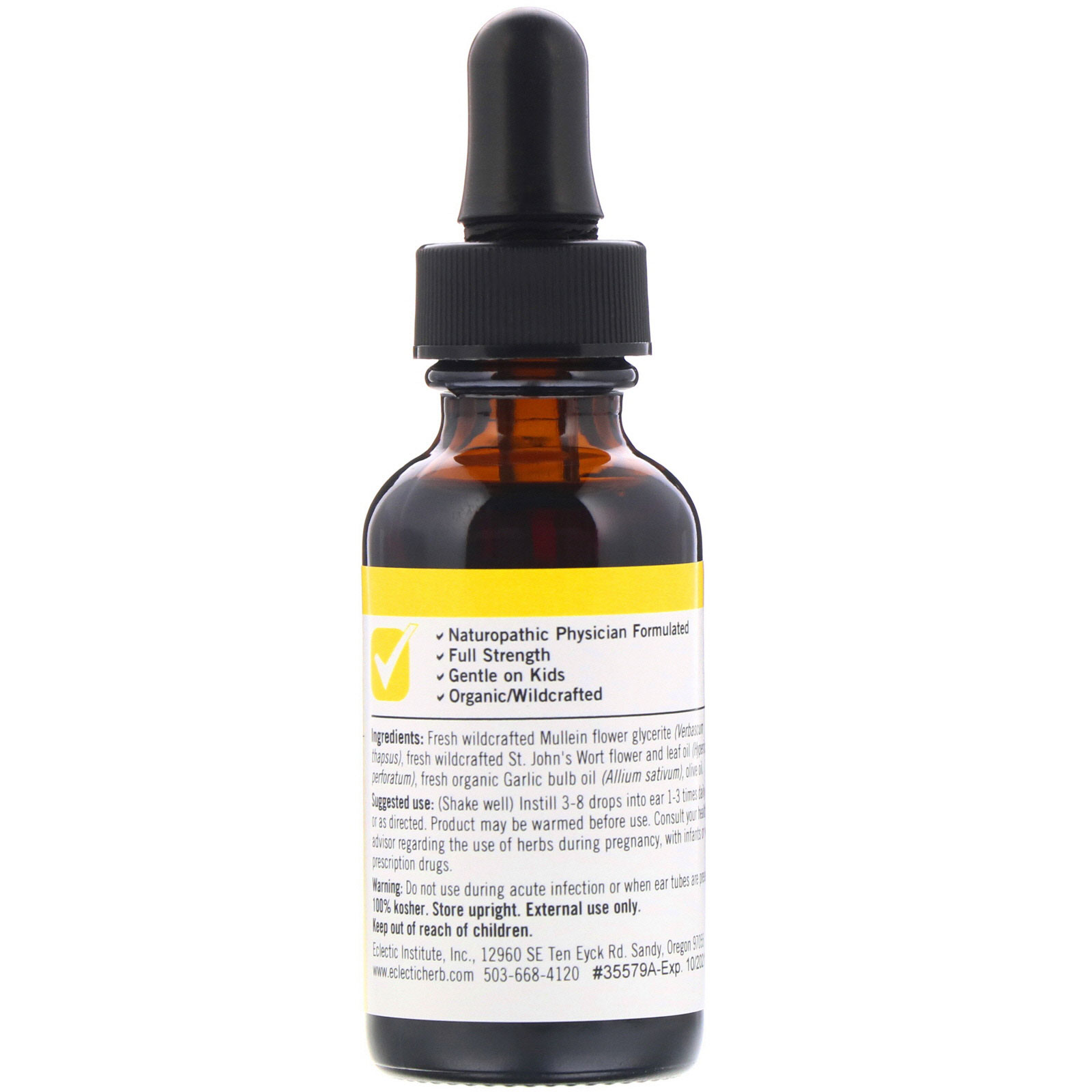 Eclectic Institute, Kids Herbs, Gotas para os Ouvidos, 30 ml (1 fl oz) - Imagem 2