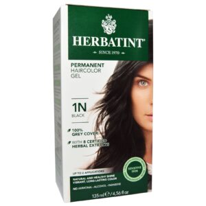 Herbatint, Gel Permanente para Coloração de Cabelo, 1N, Preto, 135 ml (4,56 fl oz)