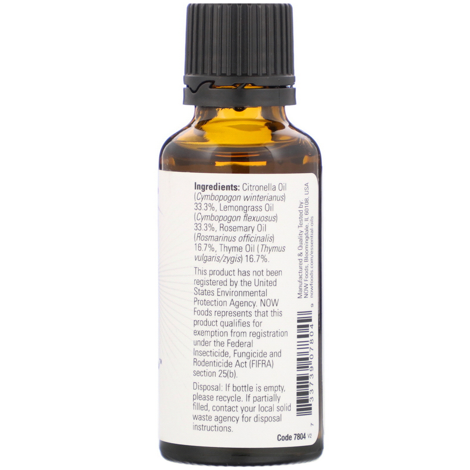 Now Foods, Essential Oils, Bug Ban, 1 fl oz (30 ml) - Imagem 2