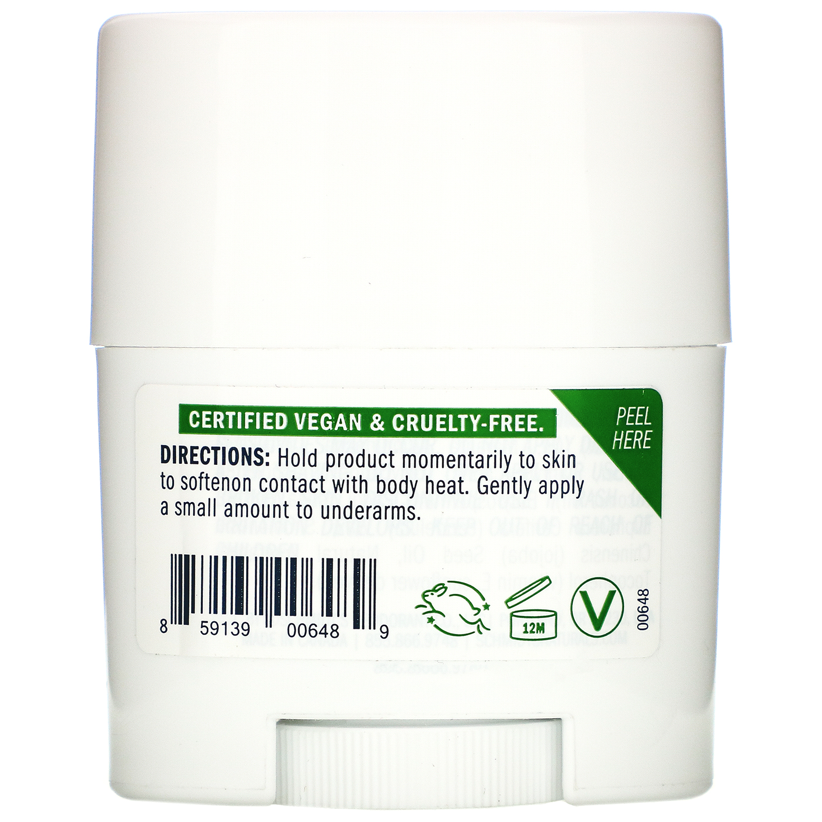 Schmidt's Naturals, Natural Deodorant, Sensitive Skin Formula, Jasmine Tea, 0.7 oz (19.8 g) - Imagem 2