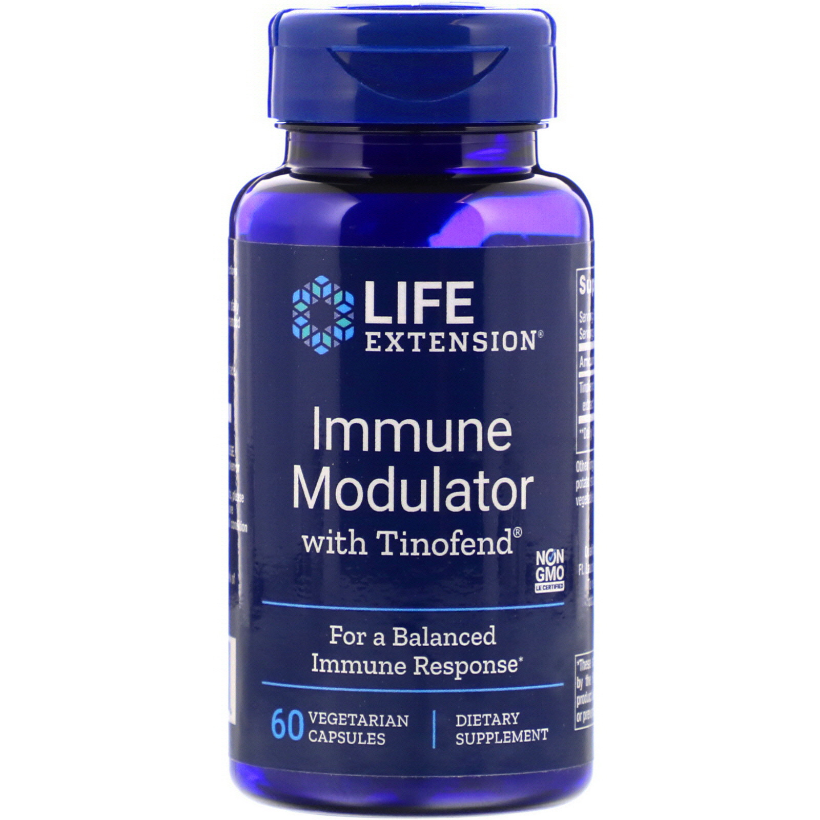 Life Extension, Immune Modulator with Tinofend, 60 Cápsulas Vegetarianas