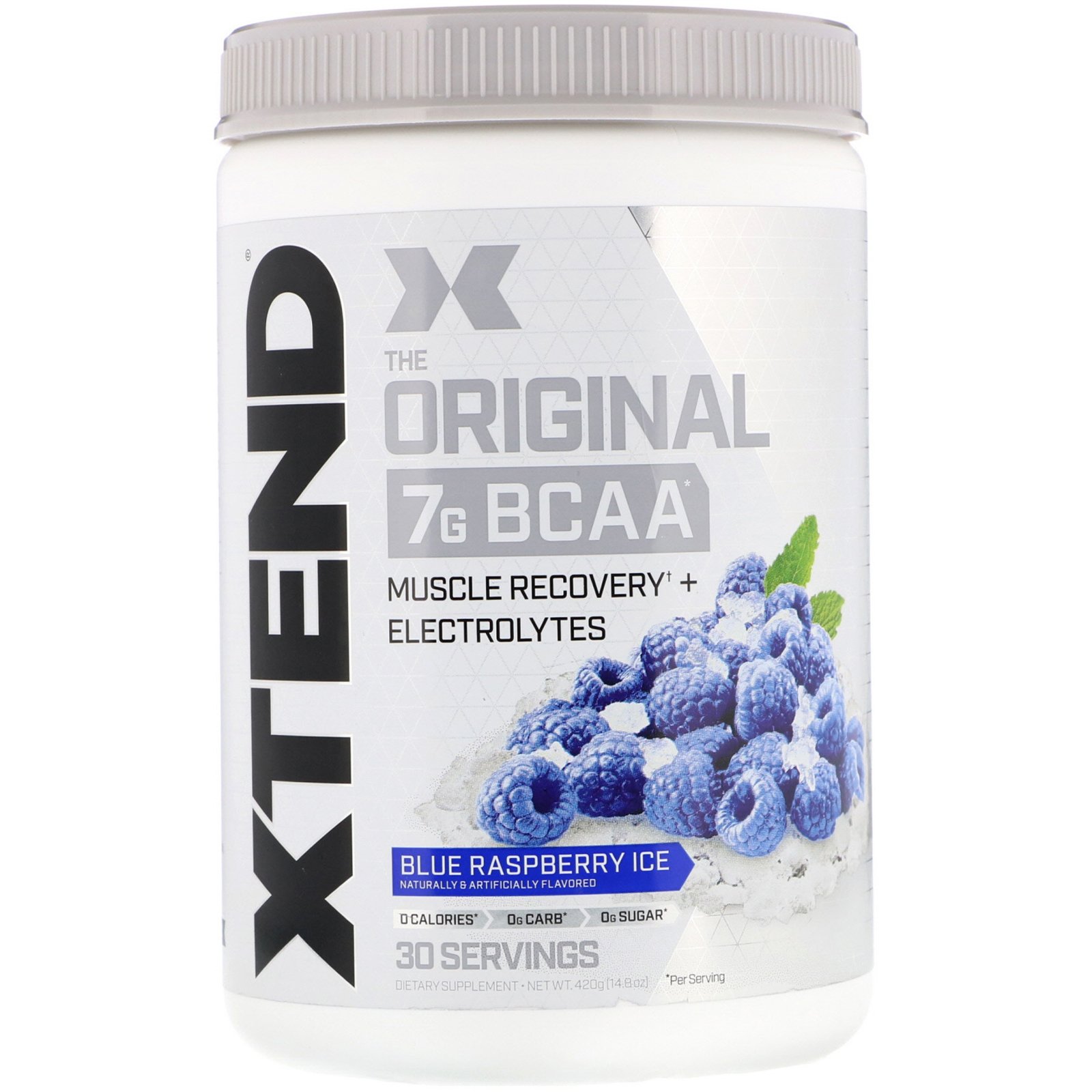 Scivation, Xtend, The Original 7G BCAA, Blue Raspberry Ice, 420 g (14,8 oz)