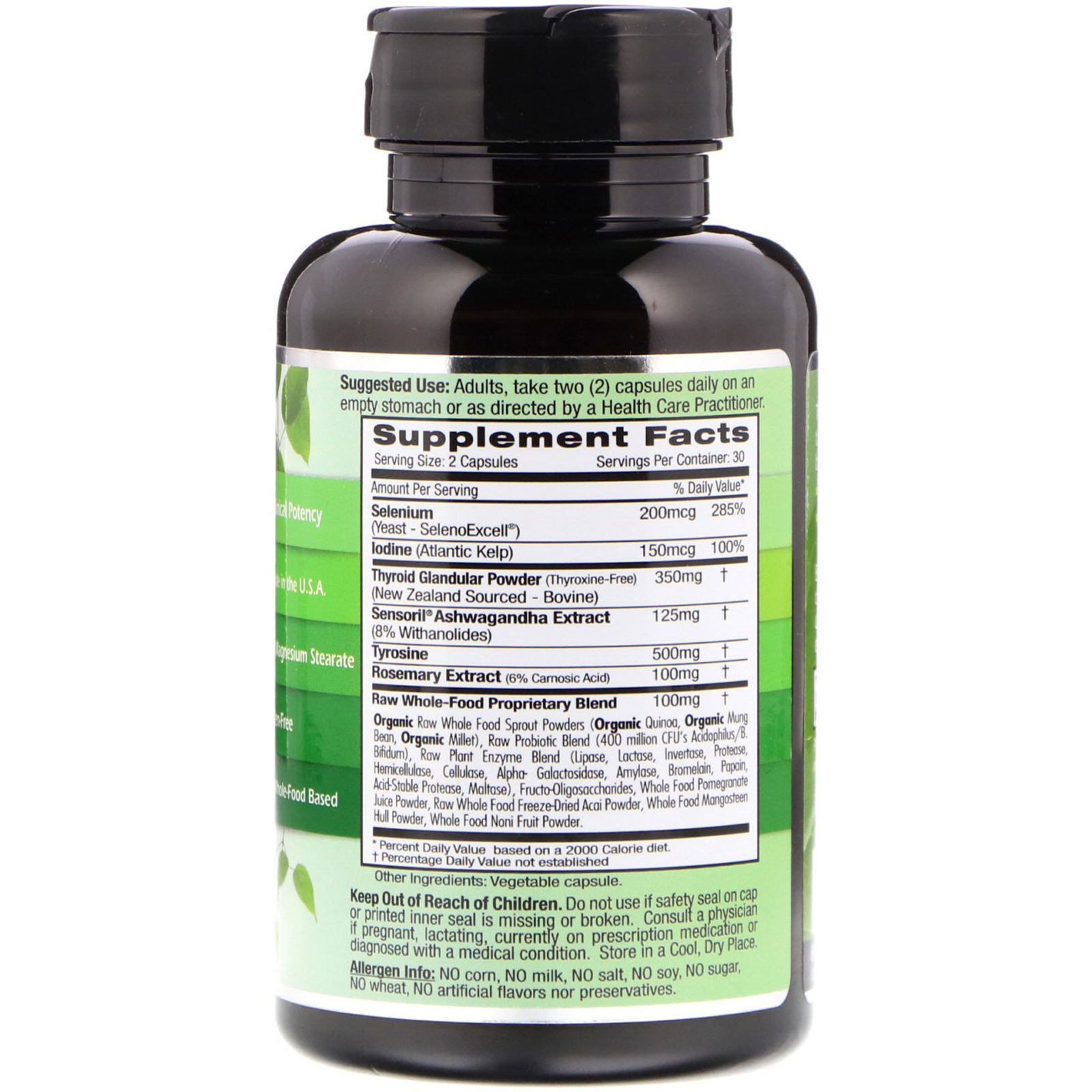 Emerald Laboratories, Saúde da Tireoide, 60 Cápsulas Vegetais - Imagem 2