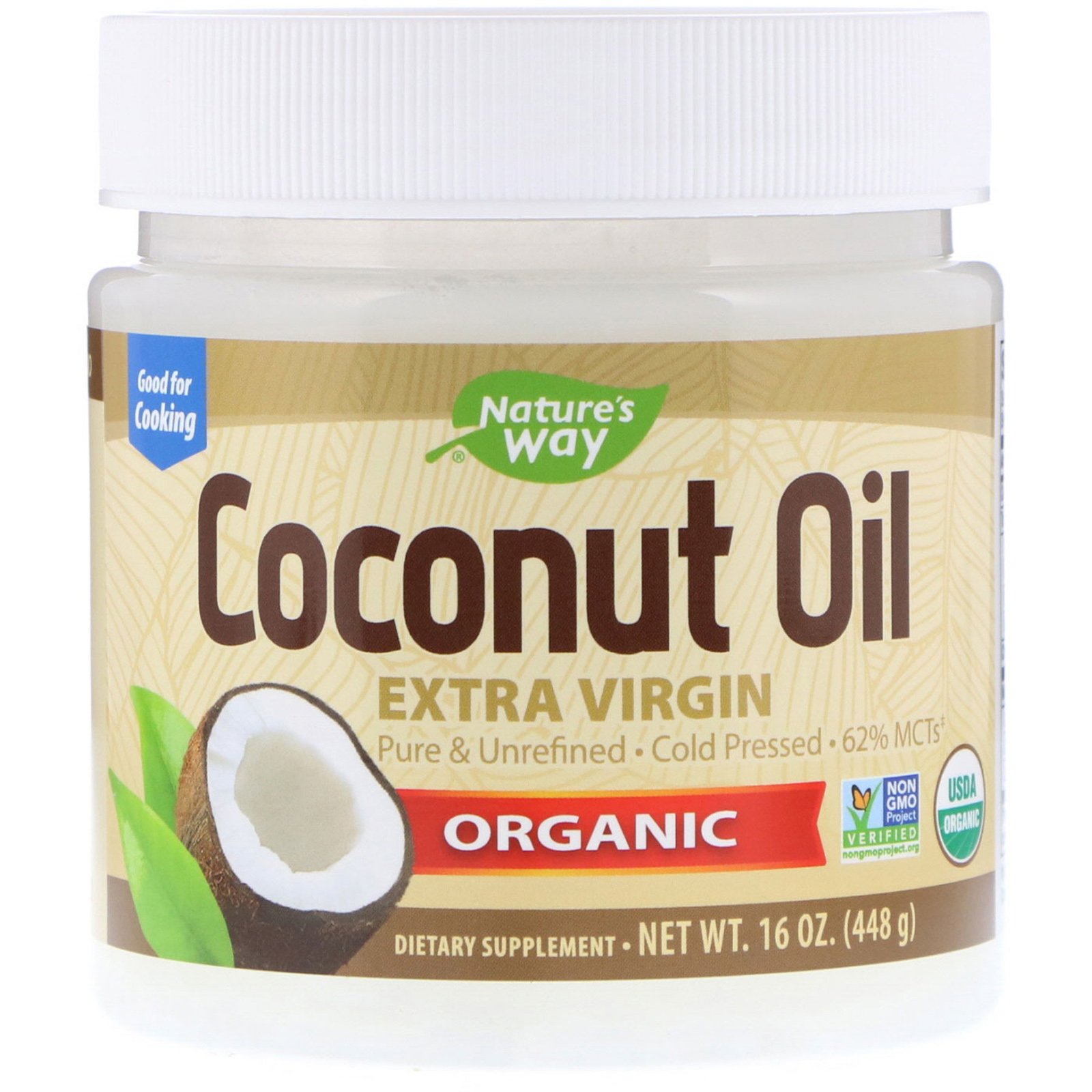 Nature's Way, Óleo de Coco Orgânico, Extra Virgem, 448 g (16 oz)