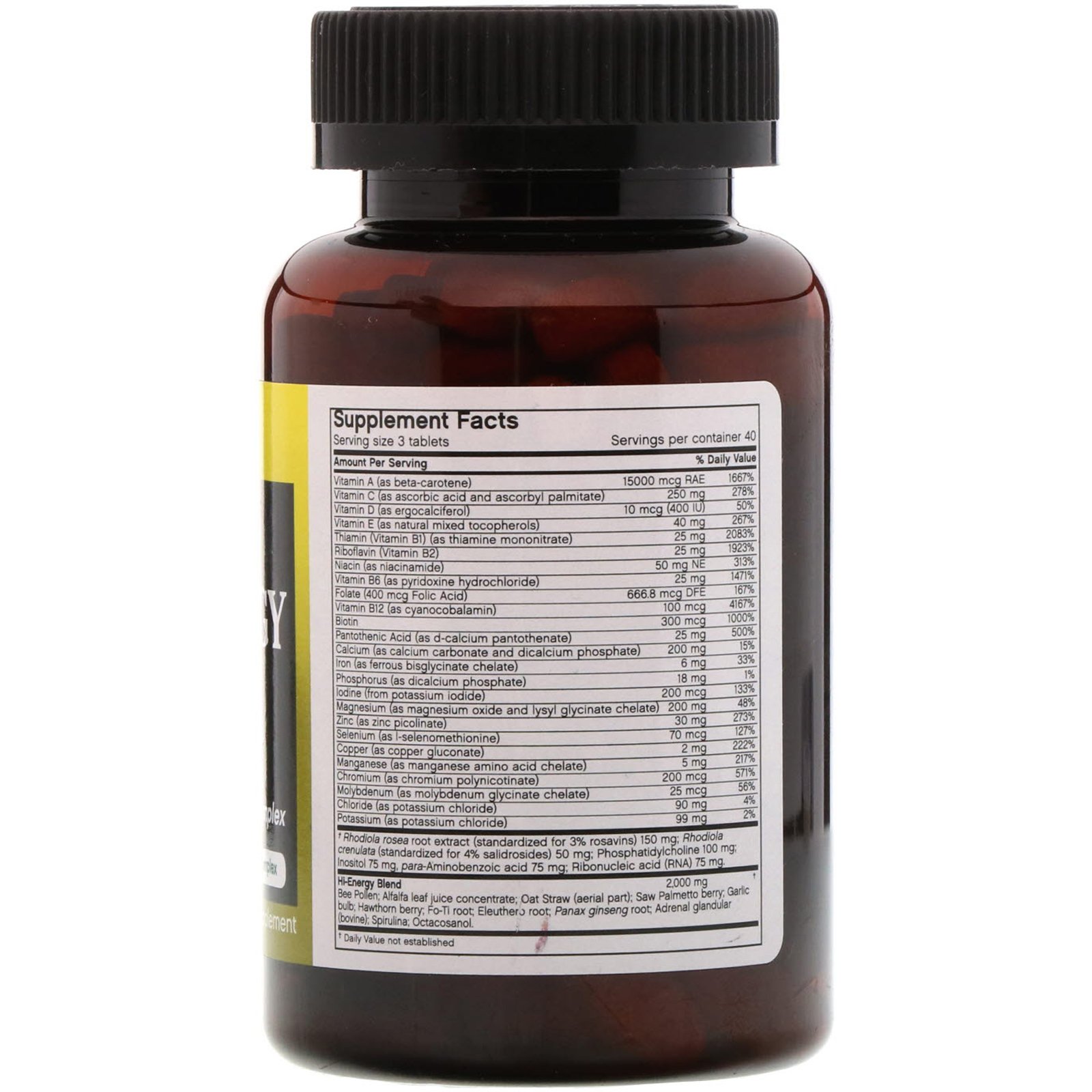 FutureBiotics, Hi Energy Multi, para Homens, 120 Comprimidos - Imagem 2
