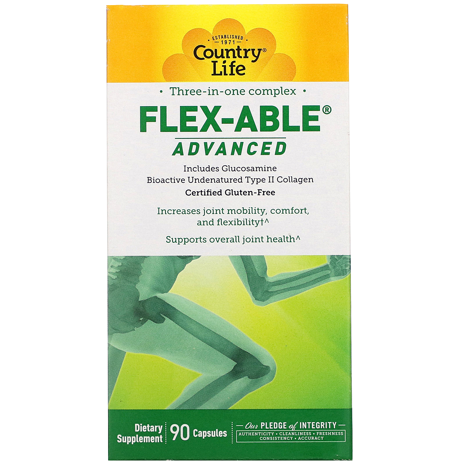 Country Life, Flex-Able Advanced, 90 Capsules - Imagem 2