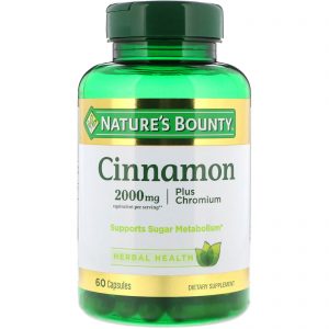 Comprar nature's bounty, cinnamon plus chromium, 2,000 mg, 60 capsules preço no brasil enérgetico perda de peso suplementos de musculação suplemento importado loja 215 online promoção -