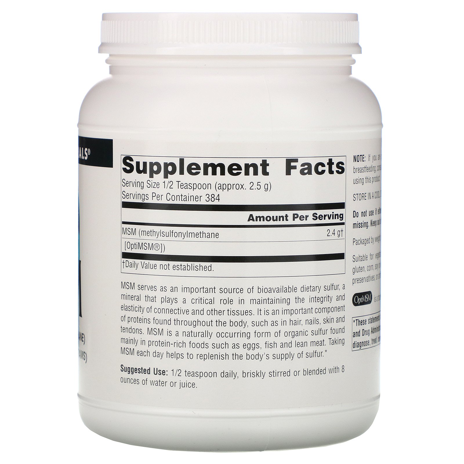 Source Naturals, MSM Powder, 35 oz (1,000 g) - Imagem 2