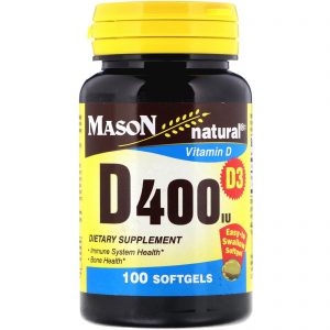 Comprar mason natural, vitamin d3, 400 iu, 100 softgels preço no brasil vitamina d vitaminas e minerais suplemento importado loja 307 online promoção -