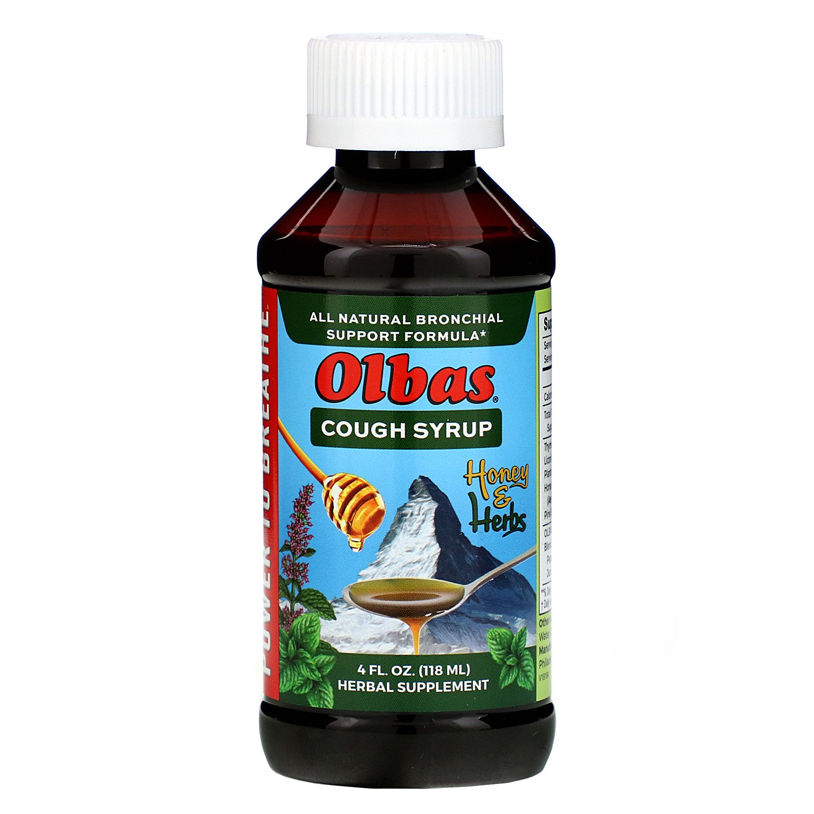 Olbas Therapeutic, Cough Syrup, Honey & Herbs, 4 fl oz (118 ml) - Imagem 3
