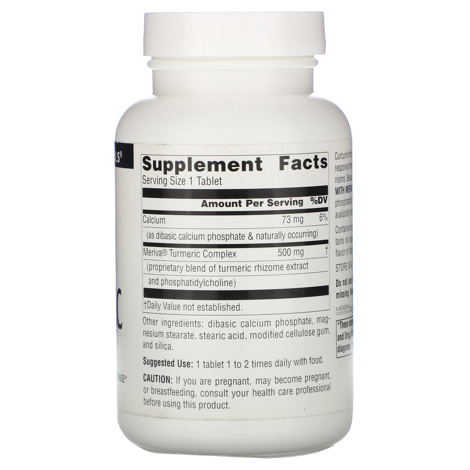 Source Naturals, Complexo de Meriva Cúrcuma, 500 mg, 120 Comprimidos - Imagem 2