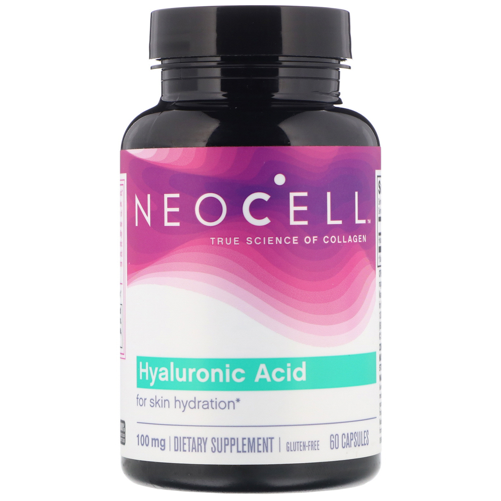 Neocell, Ácido Hialurônico, Hidratante da Natureza, 60 Cápsulas