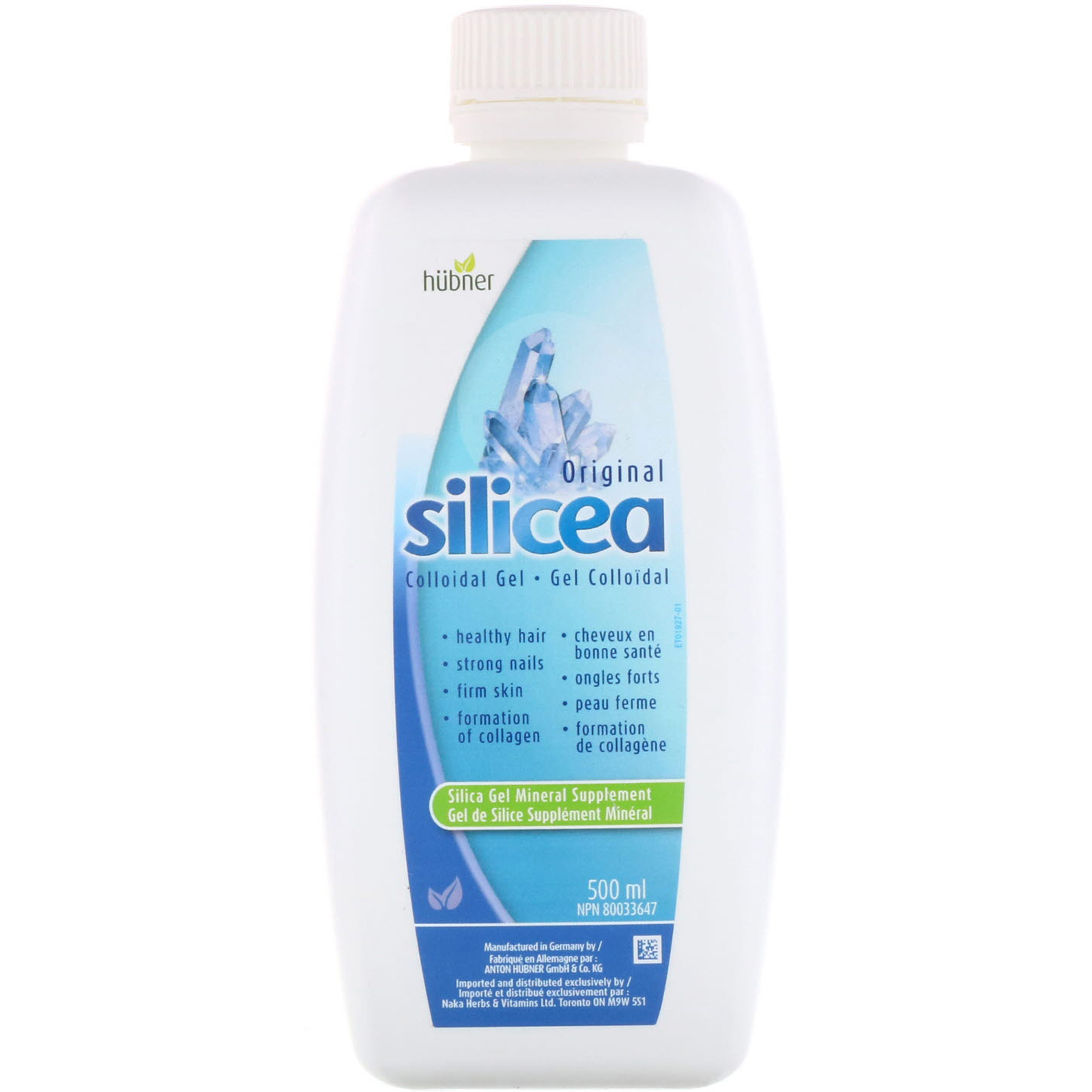 Naka Herbs & Vitamins Ltd, Hubner, Original Silica Gel, 500 ml (17 fl oz) - Imagem 3
