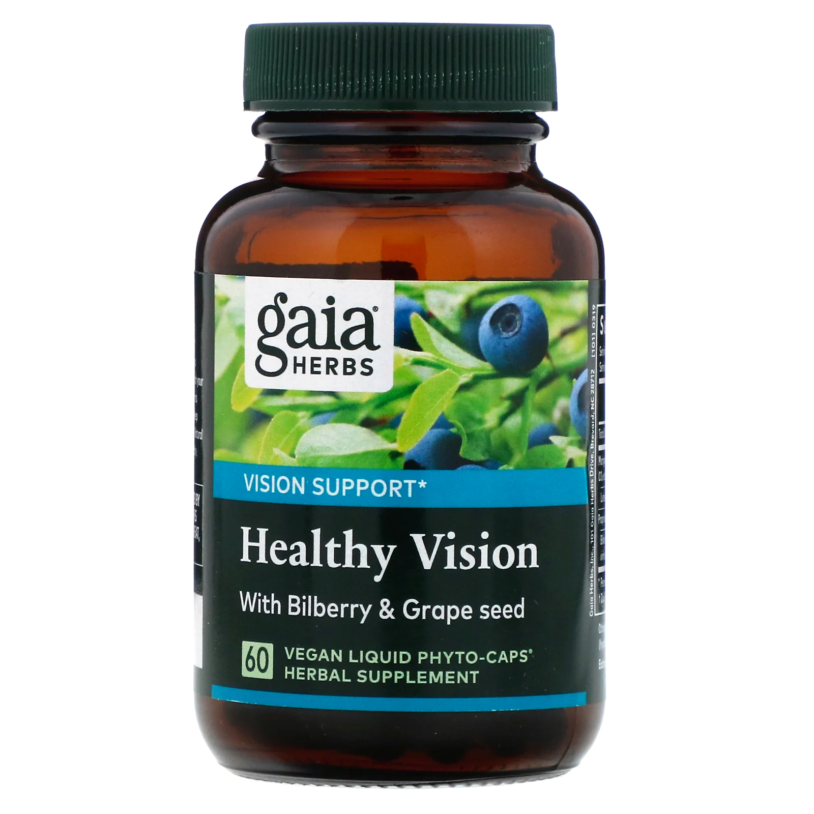 Gaia Herbs, Healthy Vision, 60 Vegan Liquid Phyto-Caps - Imagem 3