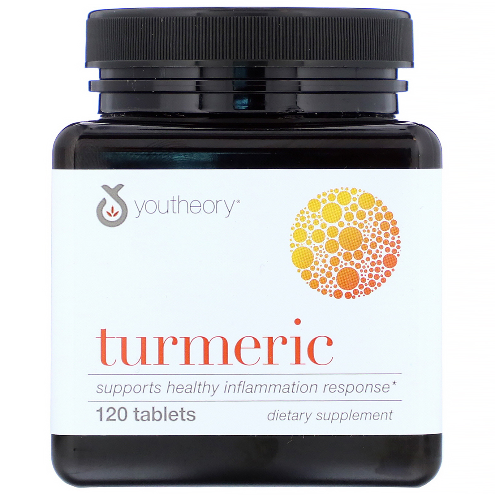 Youtheory, Cúrcuma, 120 Comprimidos