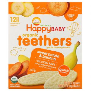 Comprar happy family organics, mordedores orgânicos, wafers delicados para a dentição, bebê que já senta, batata doce e banana, 12 pacotes, 4 g (0,14 oz) cada preço no brasil alimentação de bebês e crianças crianças & bebês hot kid marcas a-z wafers para dentição suplemento importado loja 37 online promoção - 7 de agosto de 2022