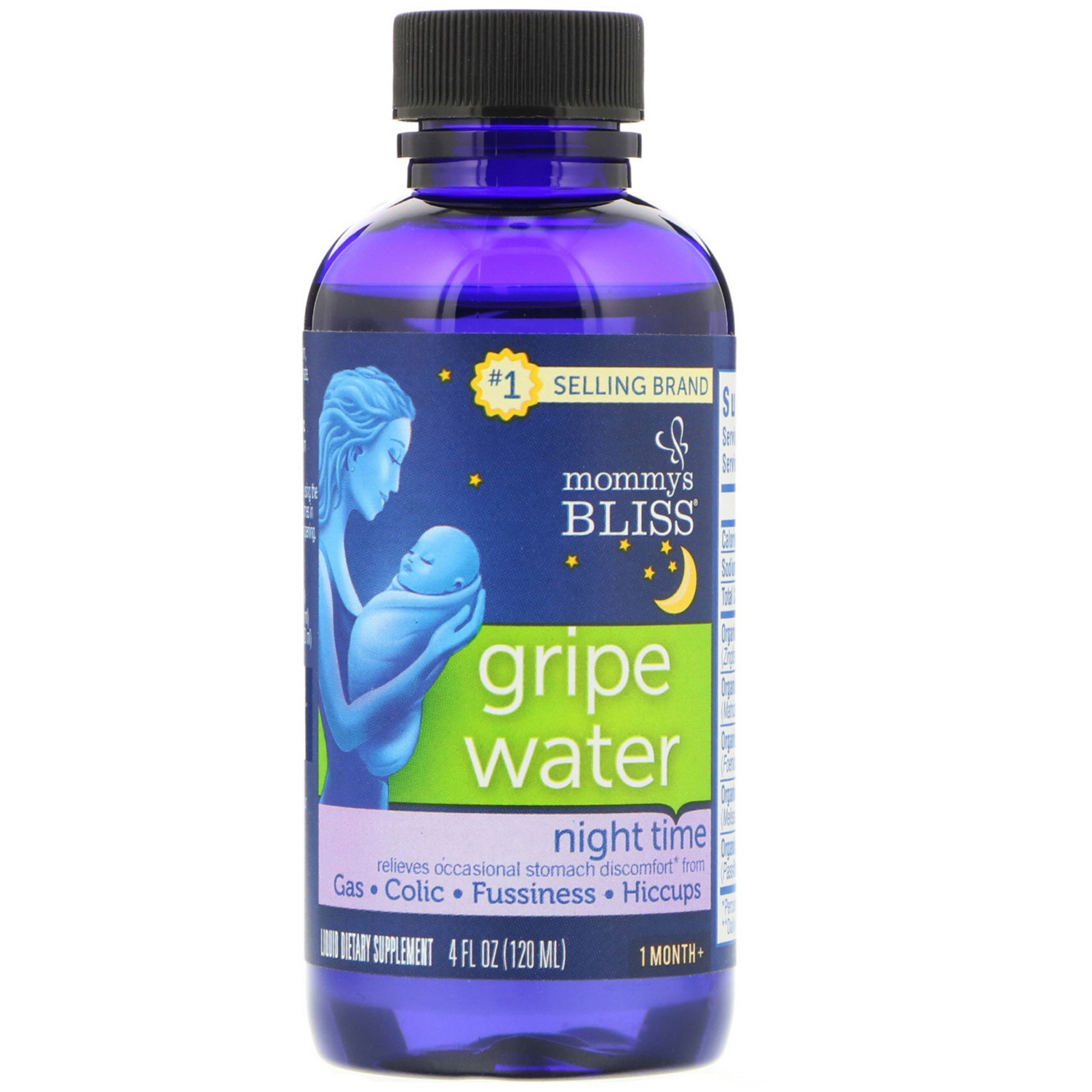 Mommy's Bliss, Período Noturno, Água para Gripe, 4 fl oz (120 ml)