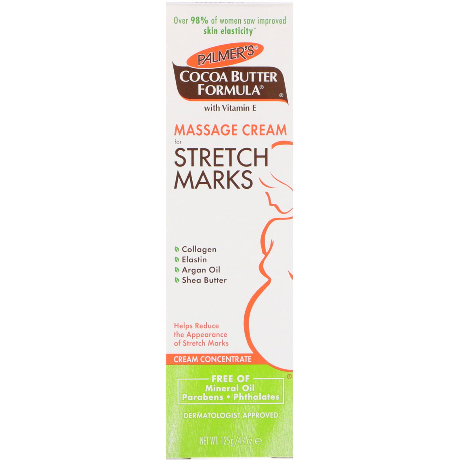 Palmer's, Fórmula de Manteiga de Cacau, Creme de Massagem para Estrias, 125 g (4,4 oz) - Imagem 2