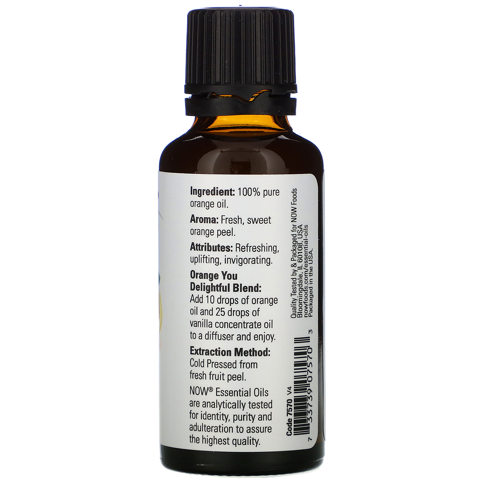 Now Foods, Óleos Essenciais, Laranja, 30 ml (1 fl oz) - Imagem 2