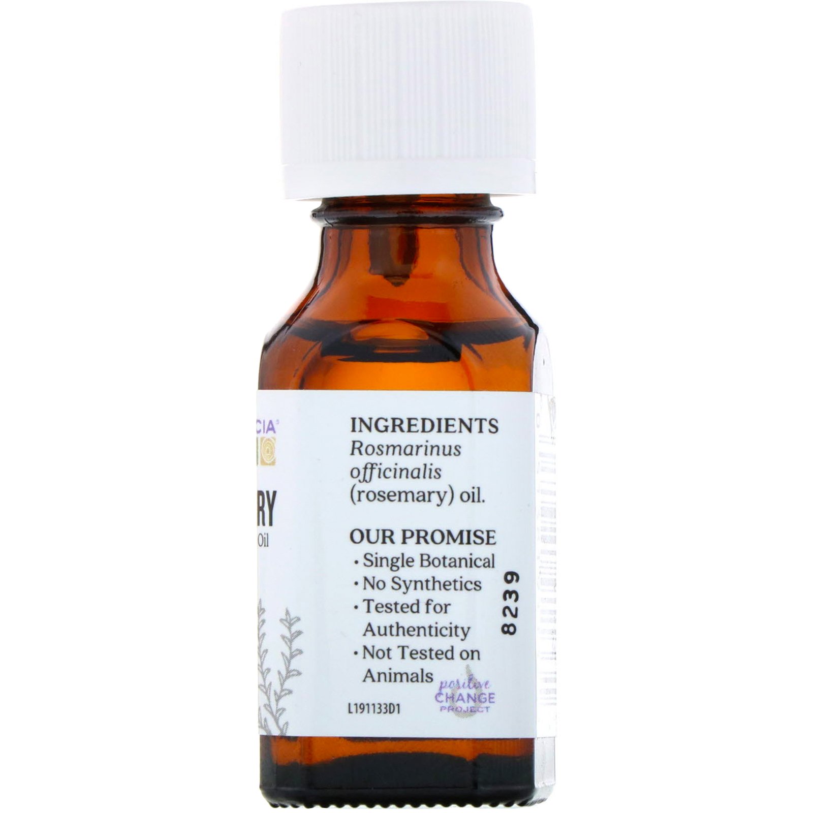 Aura Cacia, 100% do Puro Óleo Essencial, Alecrim, 5 fl oz (15 ml) - Imagem 2