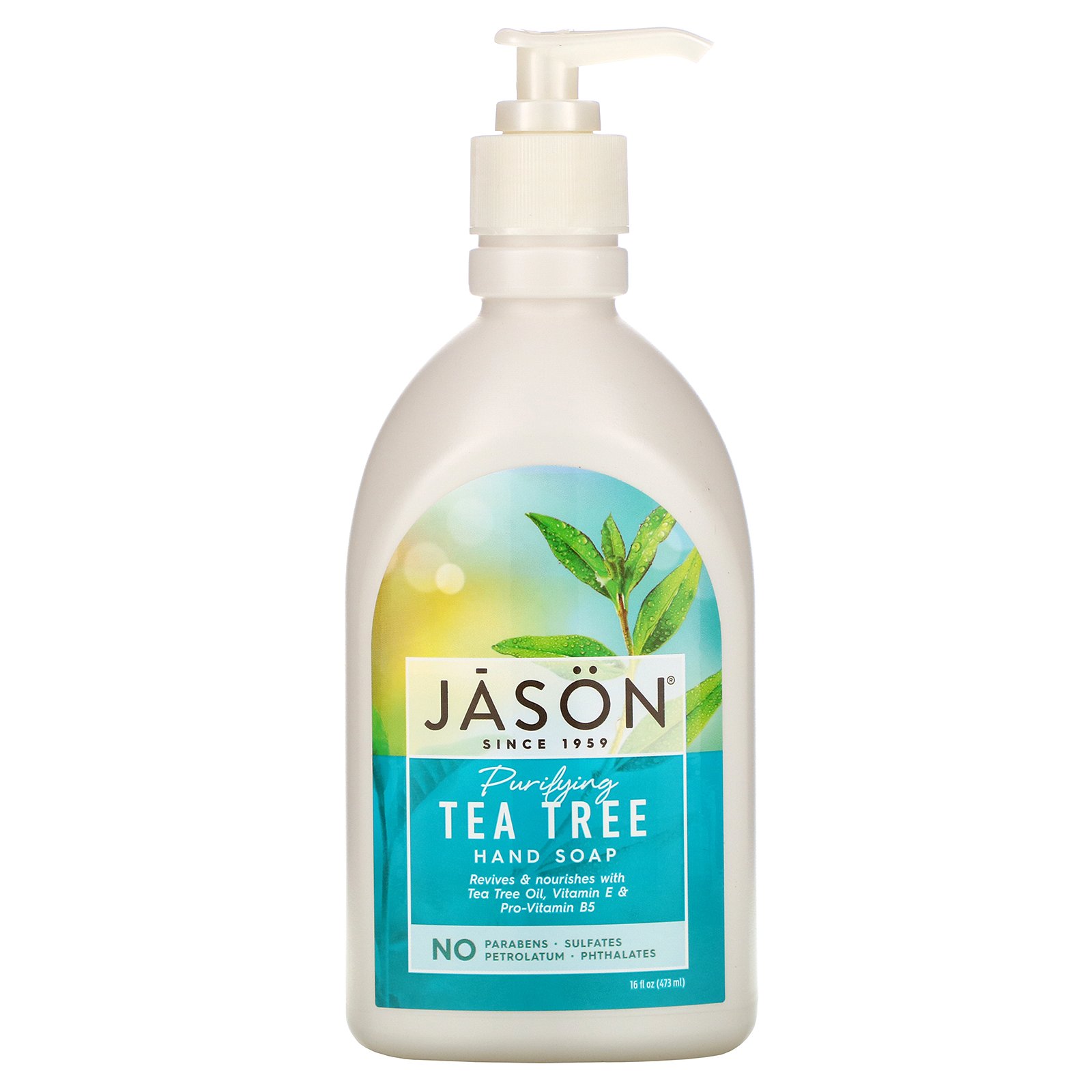 Jason Natural, Sabonete Líquido, Purifying Tea Tree, 16 fl oz (473 ml)