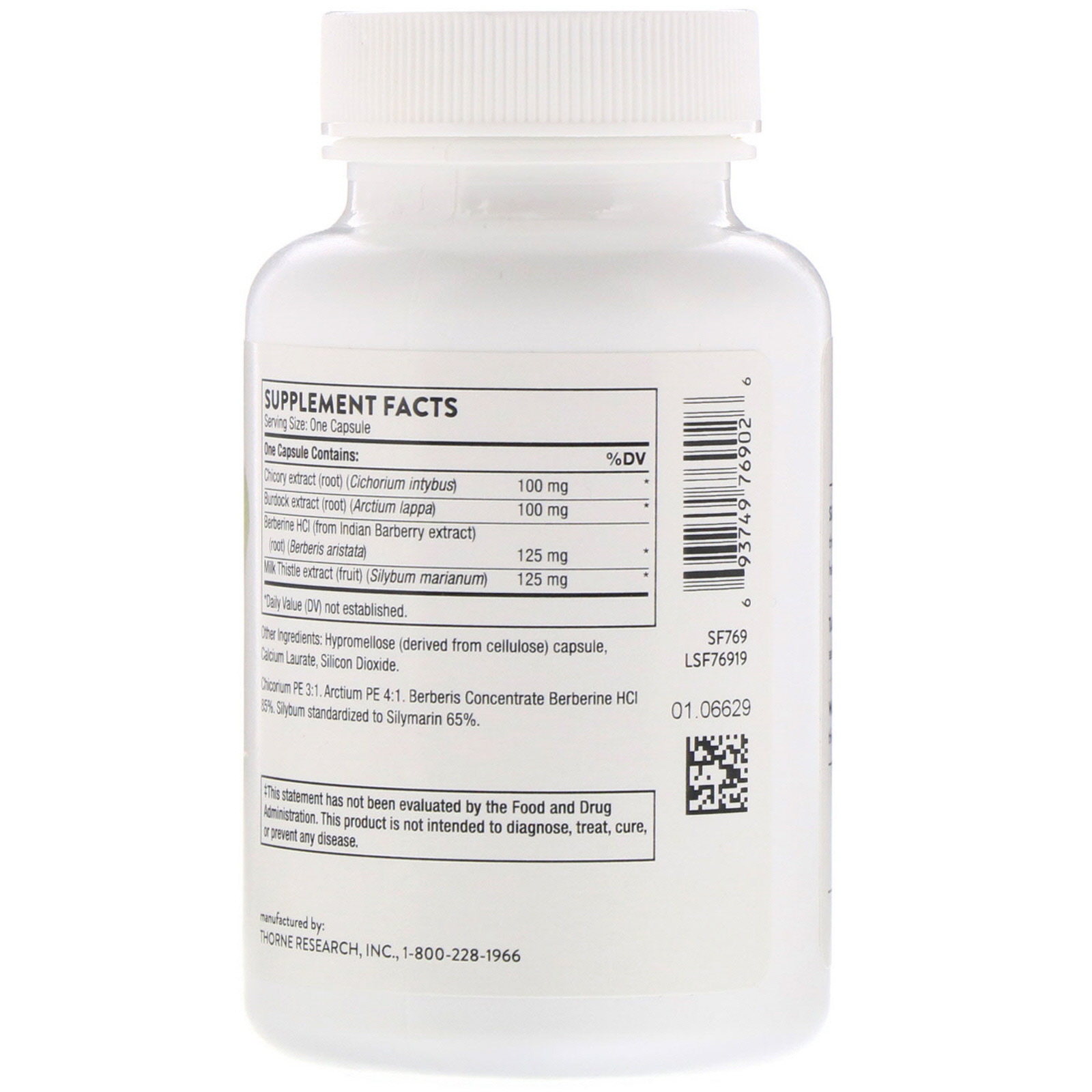 Thorne Research, Liver Cleanse, 60 cápsulas - Imagem 2