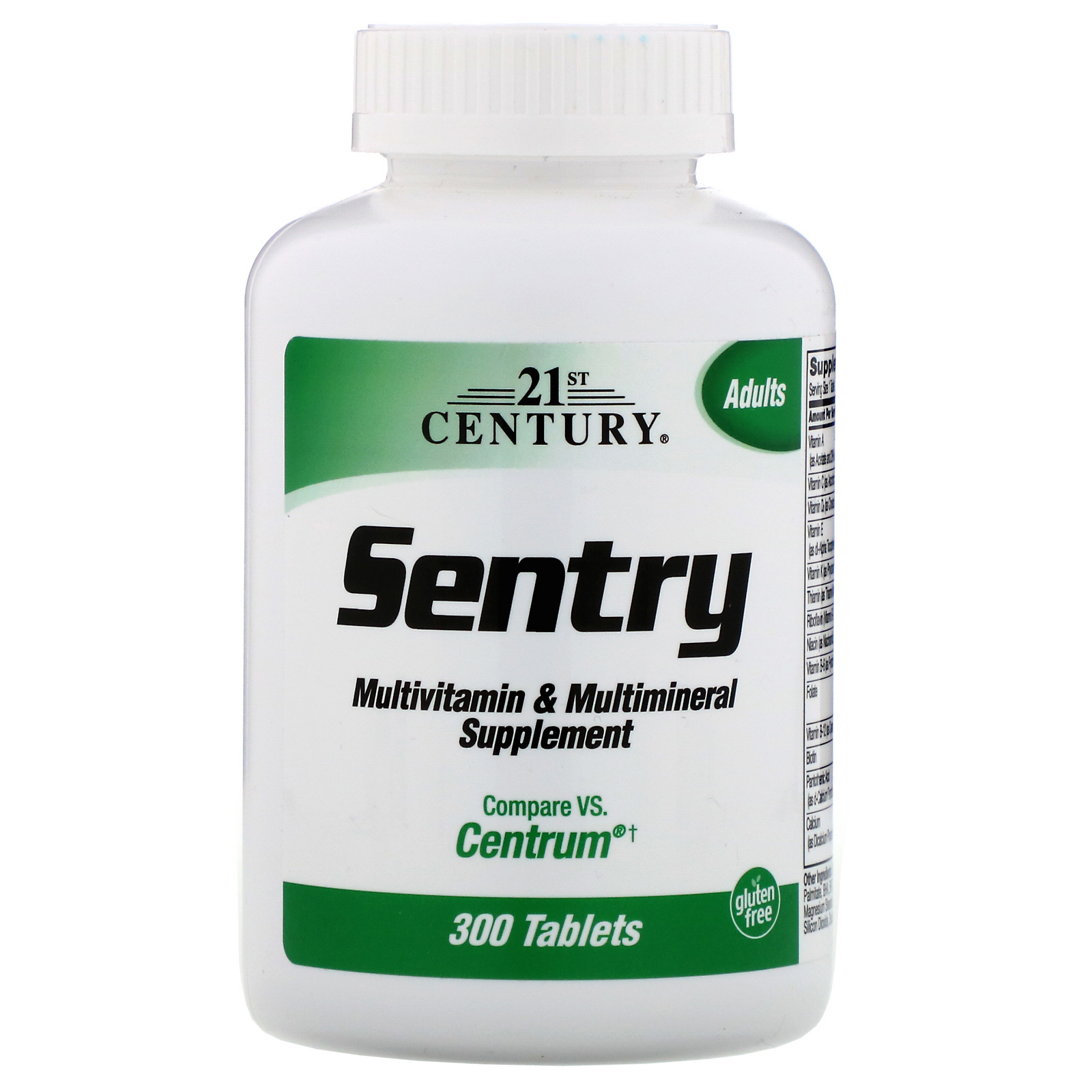 21st Century, Sentry, Multivitamínico e Suplemento Multimineral, 300 comprimidos